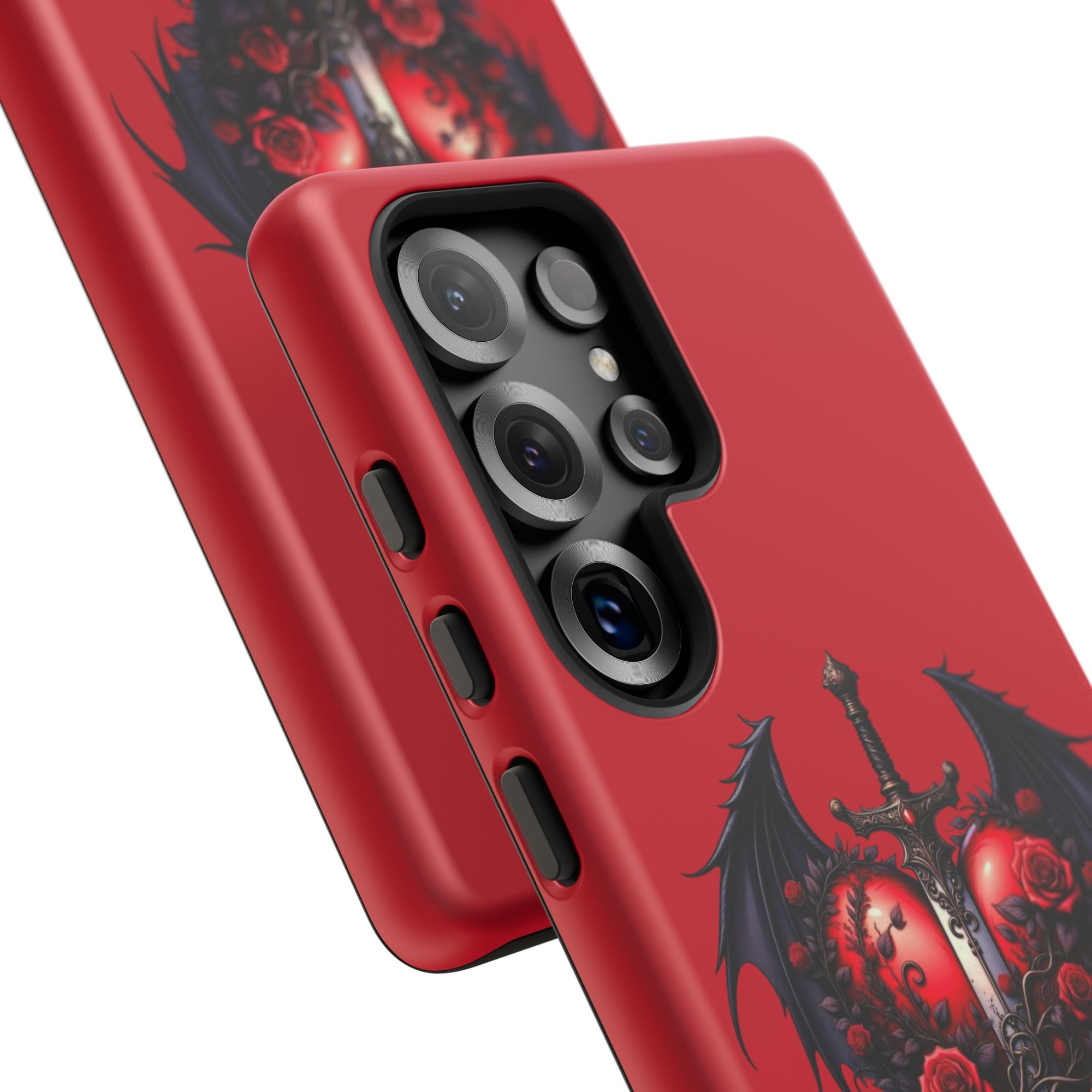 Tough Cases - Gothic Heart Phone Case, Edgy Accessories for Him, Unique Gifts for Her, Valentine's Day, Birthday, Artsy Phone Cover