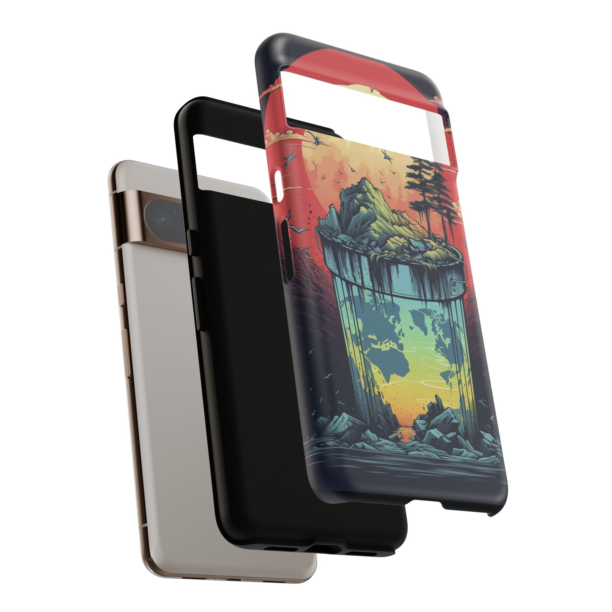 Vibrant Nature-Themed Phone Case, Tough Cases for Adventurers, Eco-Friendly, Trendy Phone Accessory, Great Gift for Nature Lovers