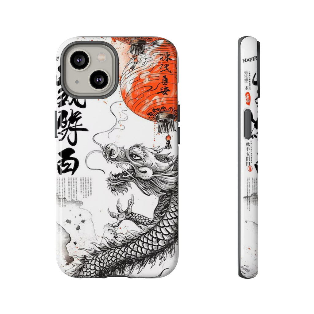 Dragon Design Phone Case, Tough Cases with Chinese Art for Unique Style, Gift for Art Lovers, Phone Protection, Trendy Accessories