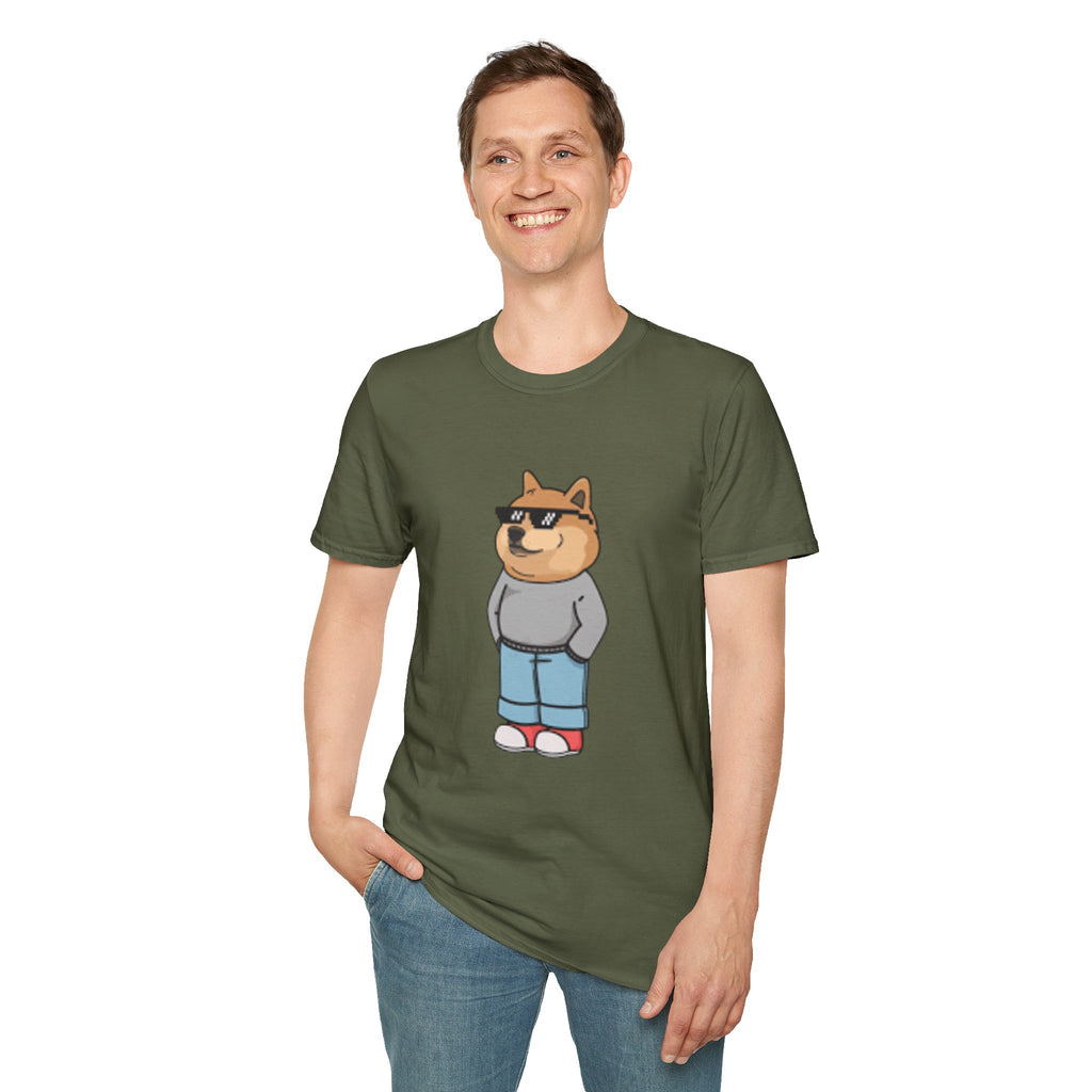 Cool Dog Graphic Tee | Unisex Softstyle T-Shirt, Funny Pet Lover Gift, Dog Dad Shirt, Casual Wear, Gift for Animal Lovers