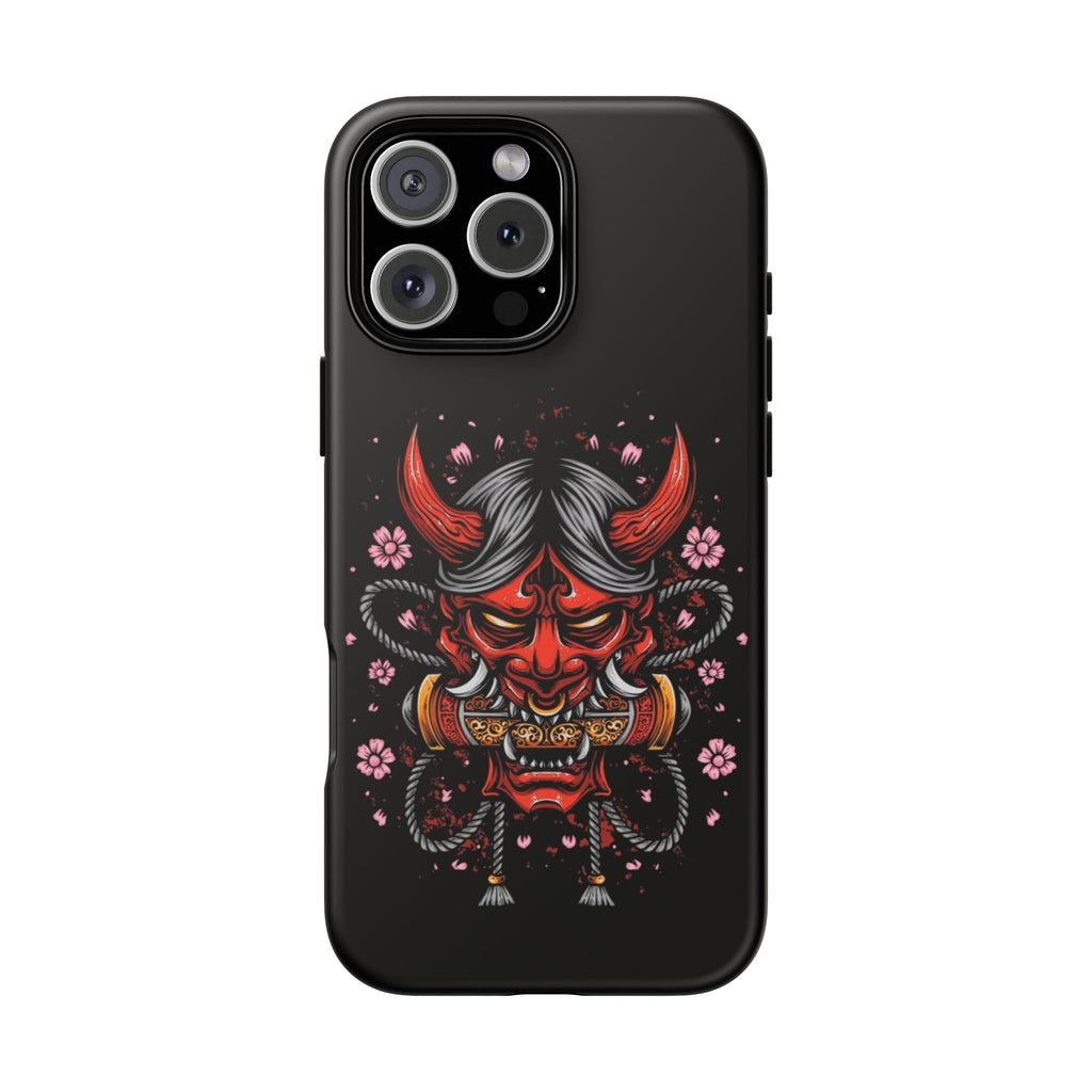 Tough Cases: Fierce Demon Phone Case, Edgy Phone Cover, Protect Your Device, Gift for Anime Fans, Unique Artwork Case
