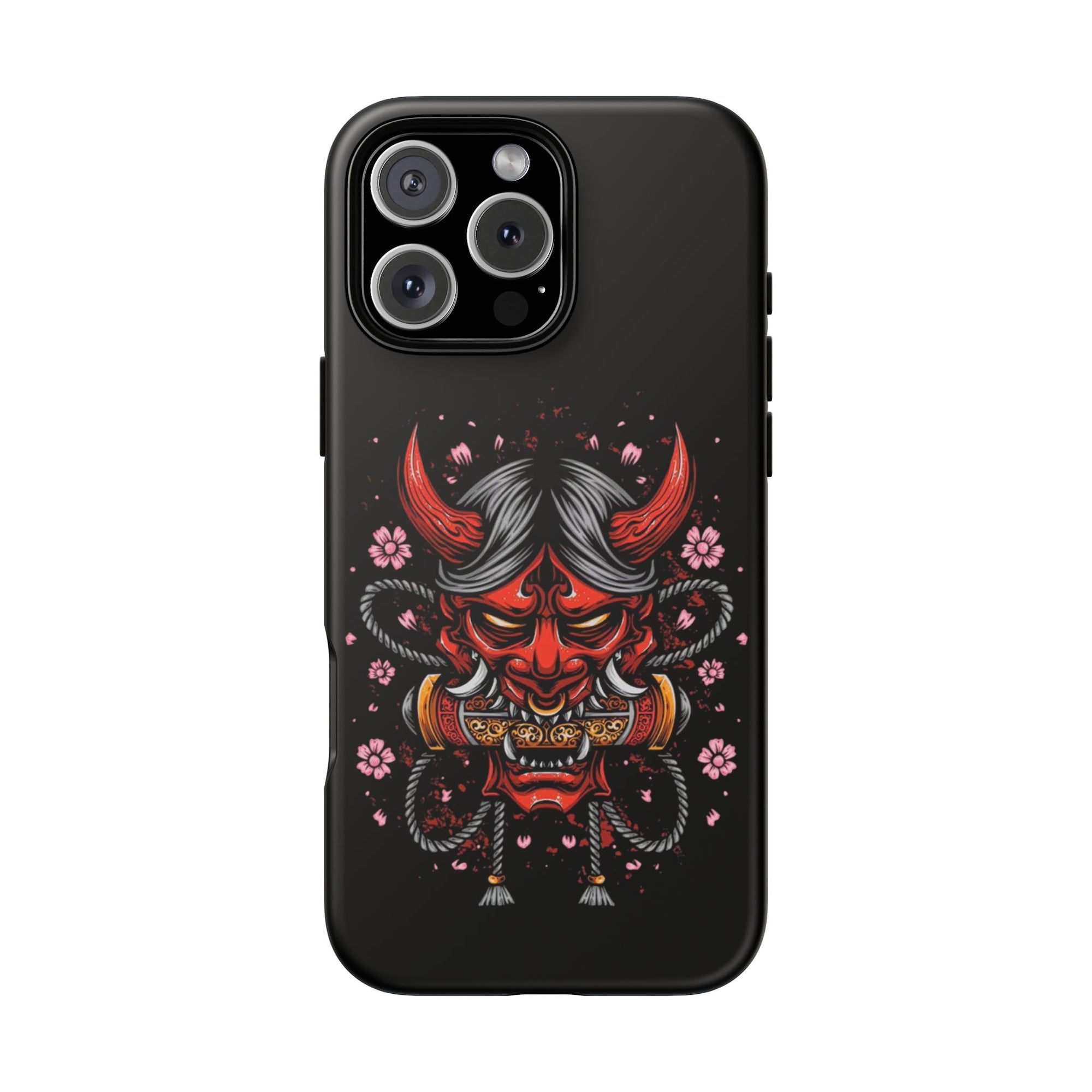 Tough Cases: Fierce Demon Phone Case, Edgy Phone Cover, Protect Your Device, Gift for Anime Fans, Unique Artwork Case