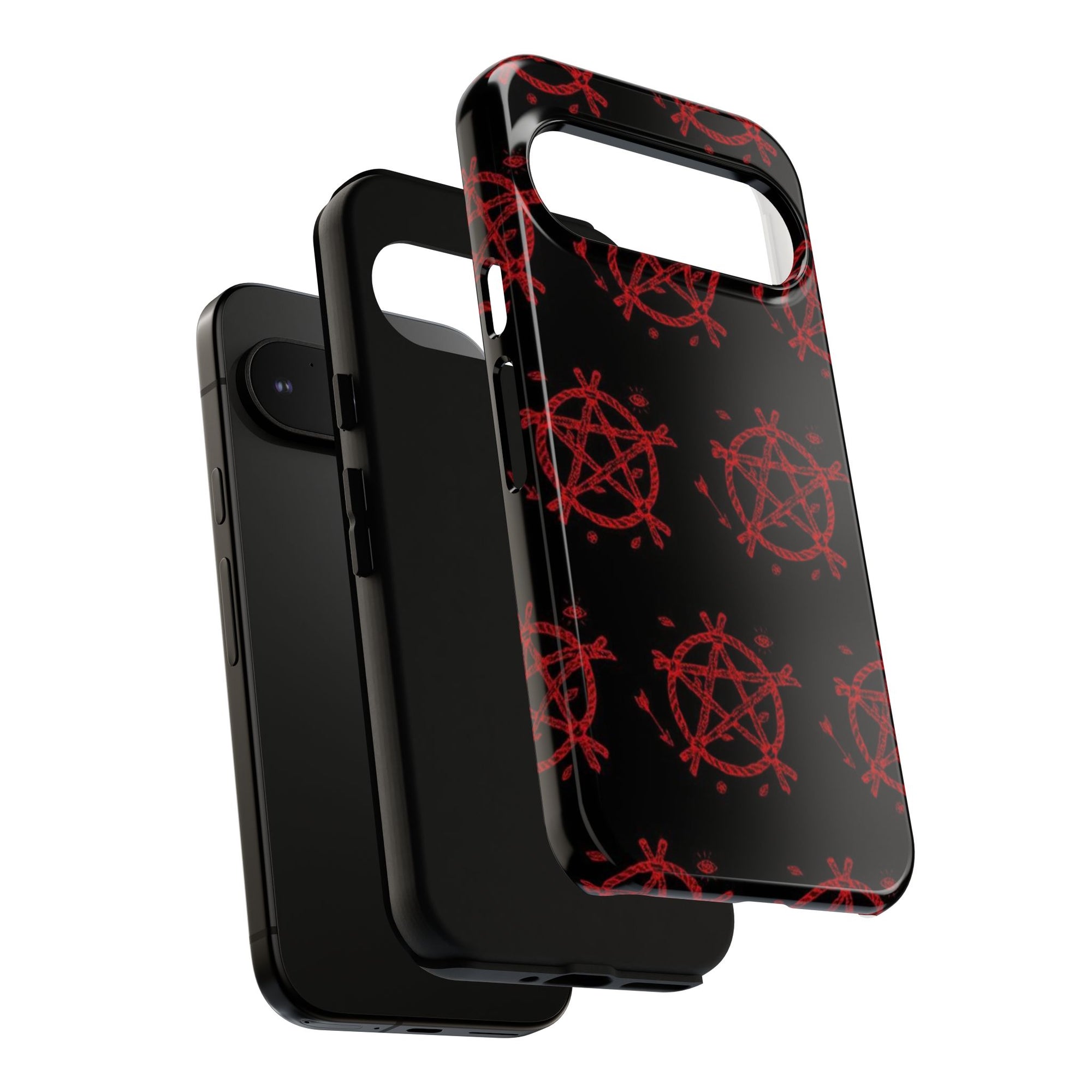 Anarchist iPhone Case, Tough Phone Cover, Punk Style Accessory, Unique Gift for Rebels, Goth Aesthetic Phone Case