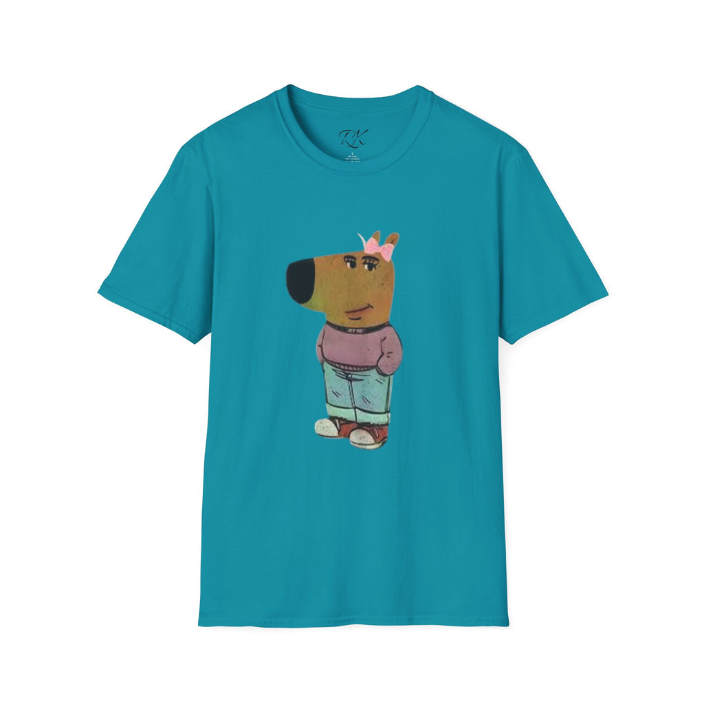 Whimsical Dog Art Unisex T-Shirt - Cute Pet Lover Gift, Casual Wear, Animal Themed Apparel, Fun Gift for Dog Owners