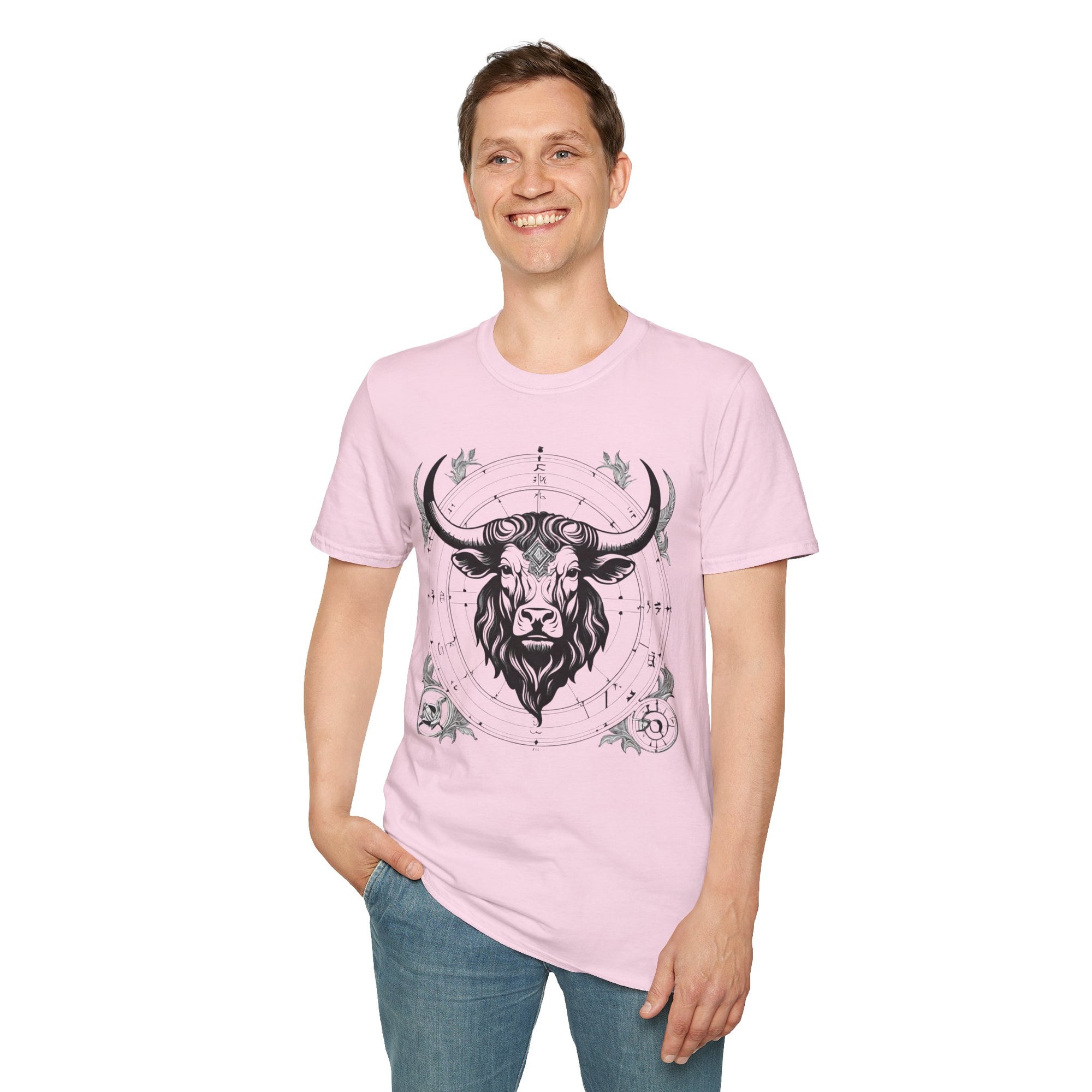 Taurus Zodiac T-Shirt, Astrology Tee, Horoscope Gift, Unisex Softstyle Shirt, Birthday Apparel, Taurus Constellation Top