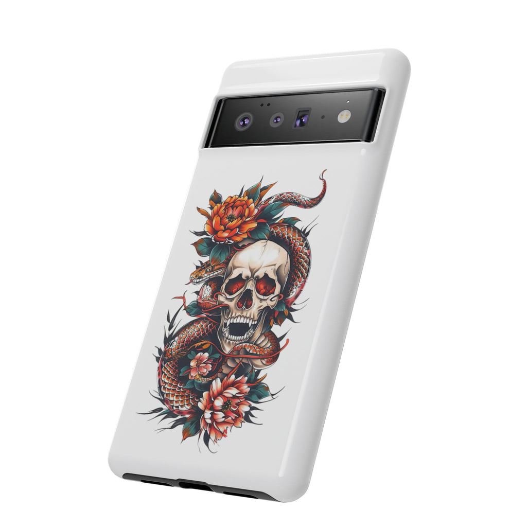 Tough Cases: Skull and Snake Phone Cases, Edgy Accessories, Alternative Fashion, Quirky Gift Ideas, Gothic Style