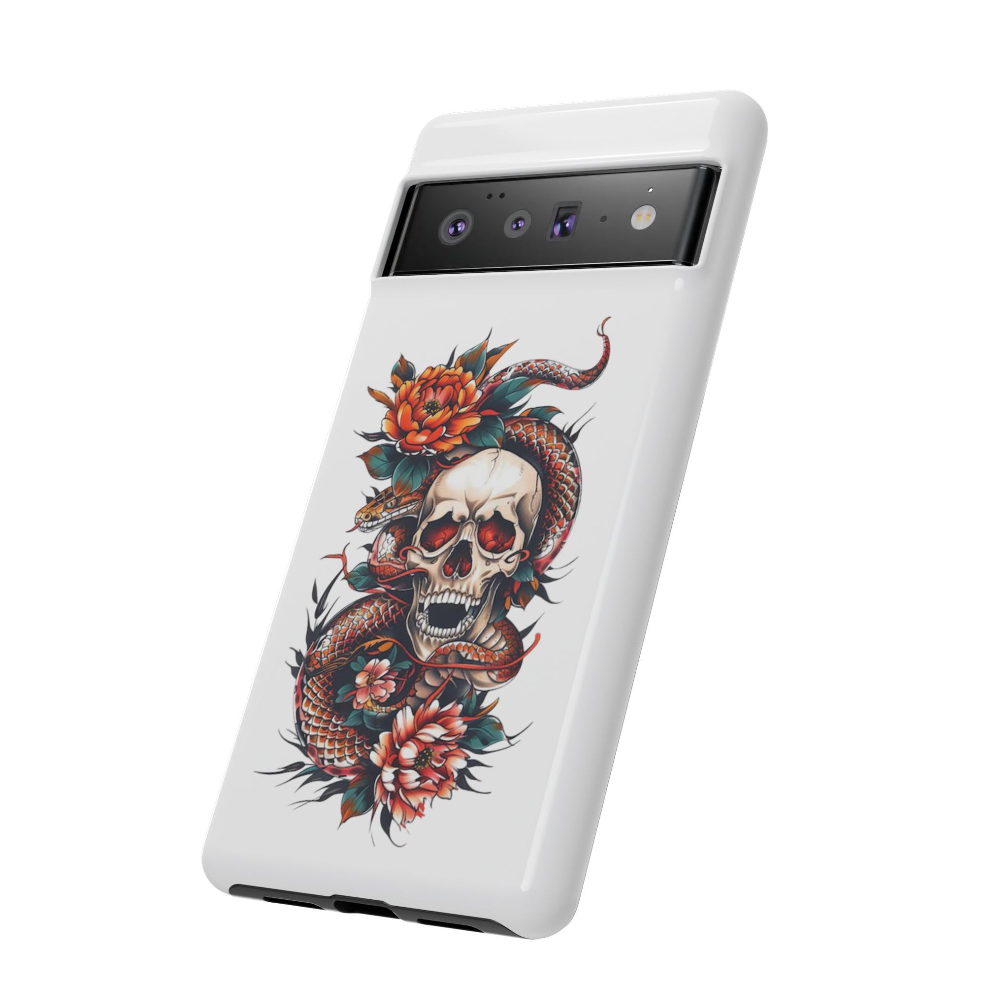 Tough Cases: Skull and Snake Phone Cases, Edgy Accessories, Alternative Fashion, Quirky Gift Ideas, Gothic Style