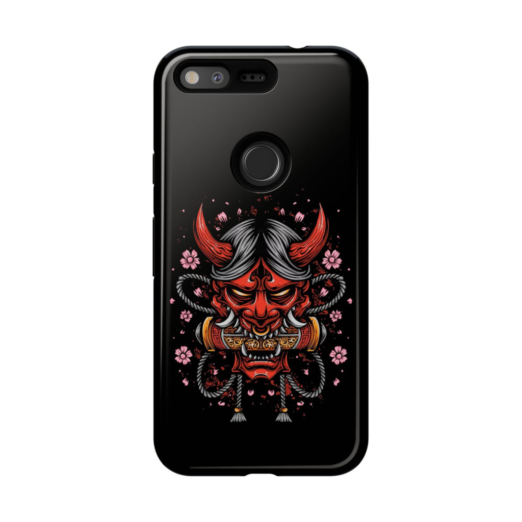 Tough Cases: Fierce Demon Phone Case, Edgy Phone Cover, Protect Your Device, Gift for Anime Fans, Unique Artwork Case