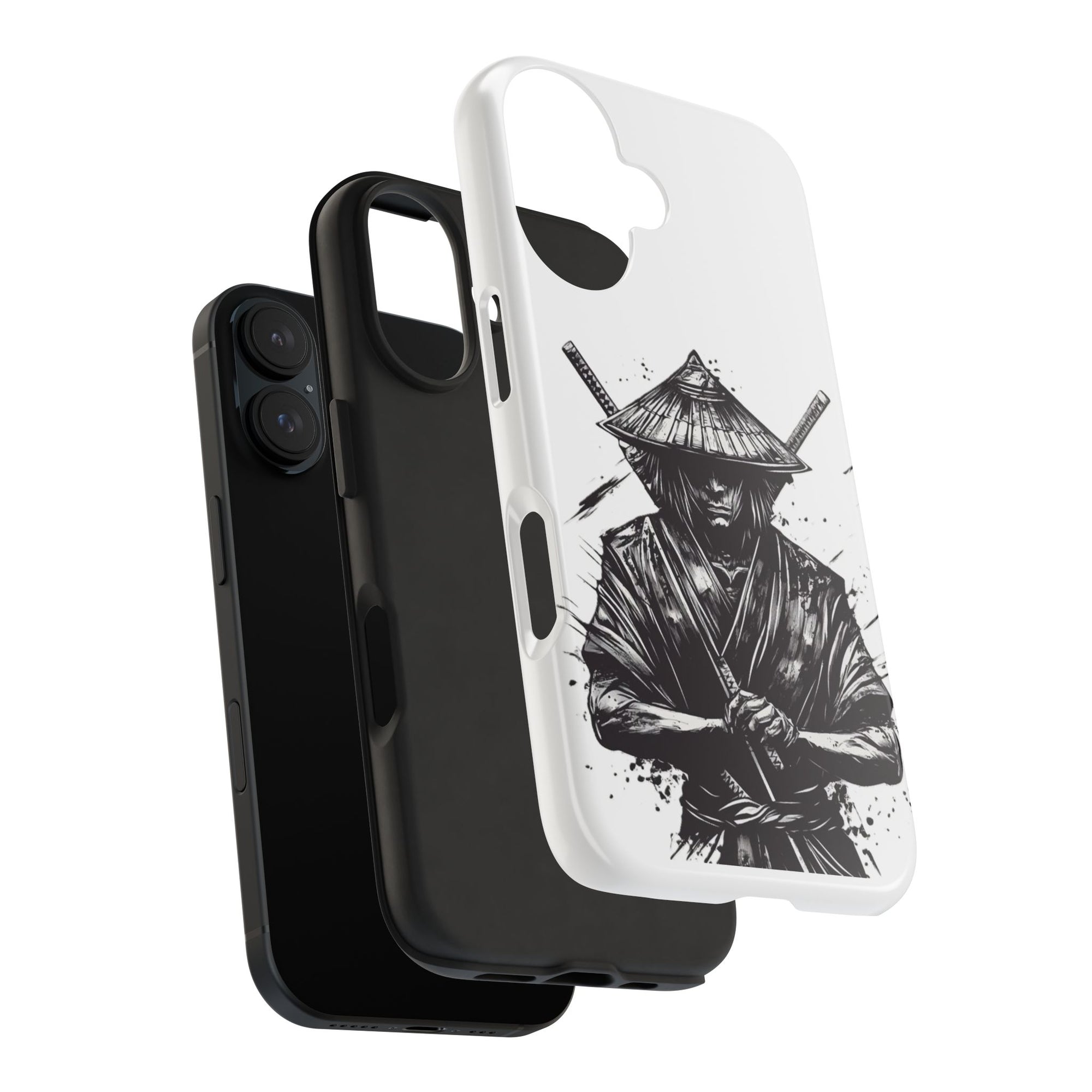 Samurai Tough Phone Cases, Rugged Smartphone Accessories, Durable Covers for Men, Unique Gifts for Him, Japanese Warrior Design