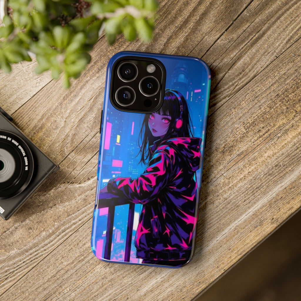 Futuristic Phone Case, Cyberpunk Aesthetic, Tough Phone Cover, Urban Style, Gift for Tech Lovers, Unique Phone Accessories, Streetwear [...]