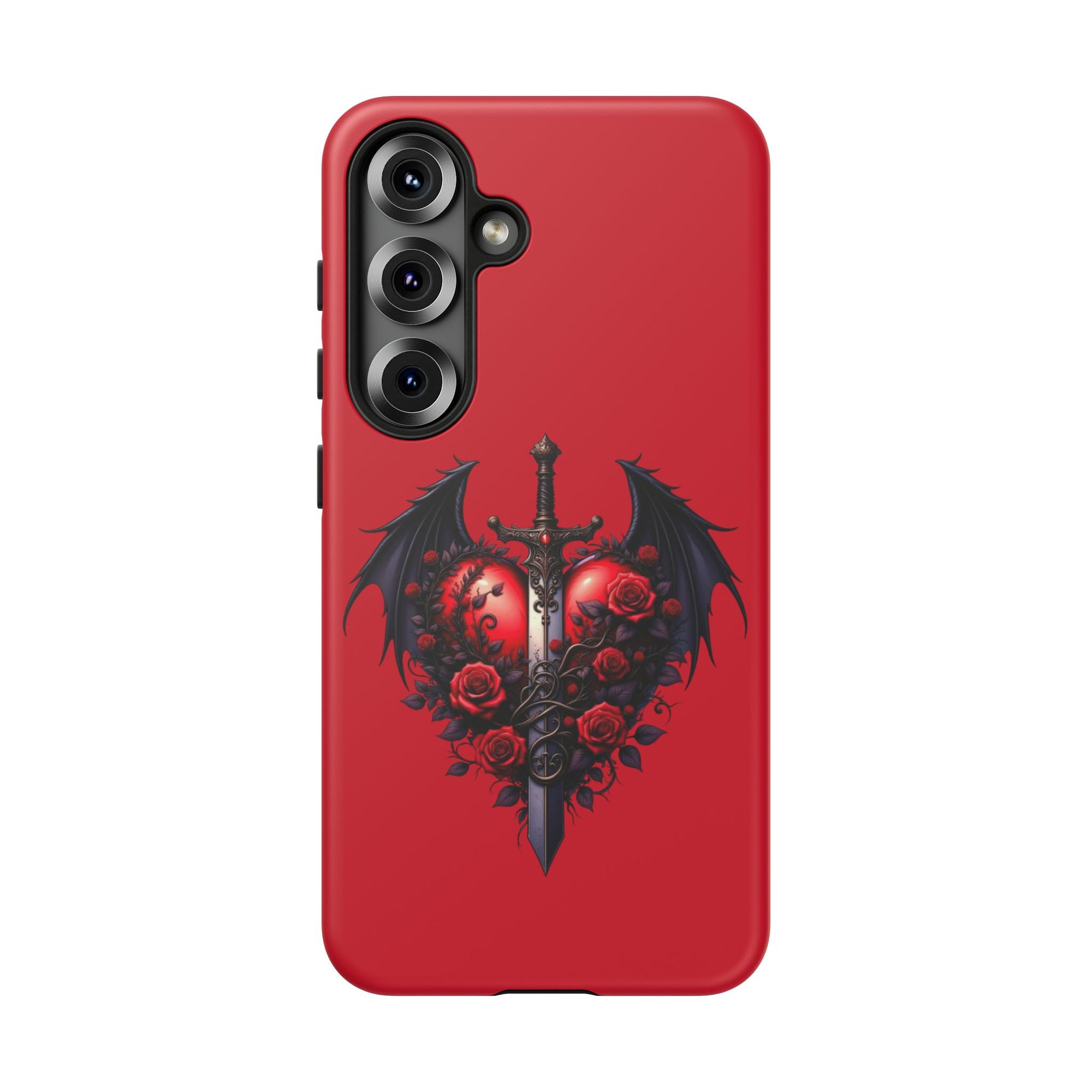 Tough Cases - Gothic Heart Phone Case, Edgy Accessories for Him, Unique Gifts for Her, Valentine's Day, Birthday, Artsy Phone Cover