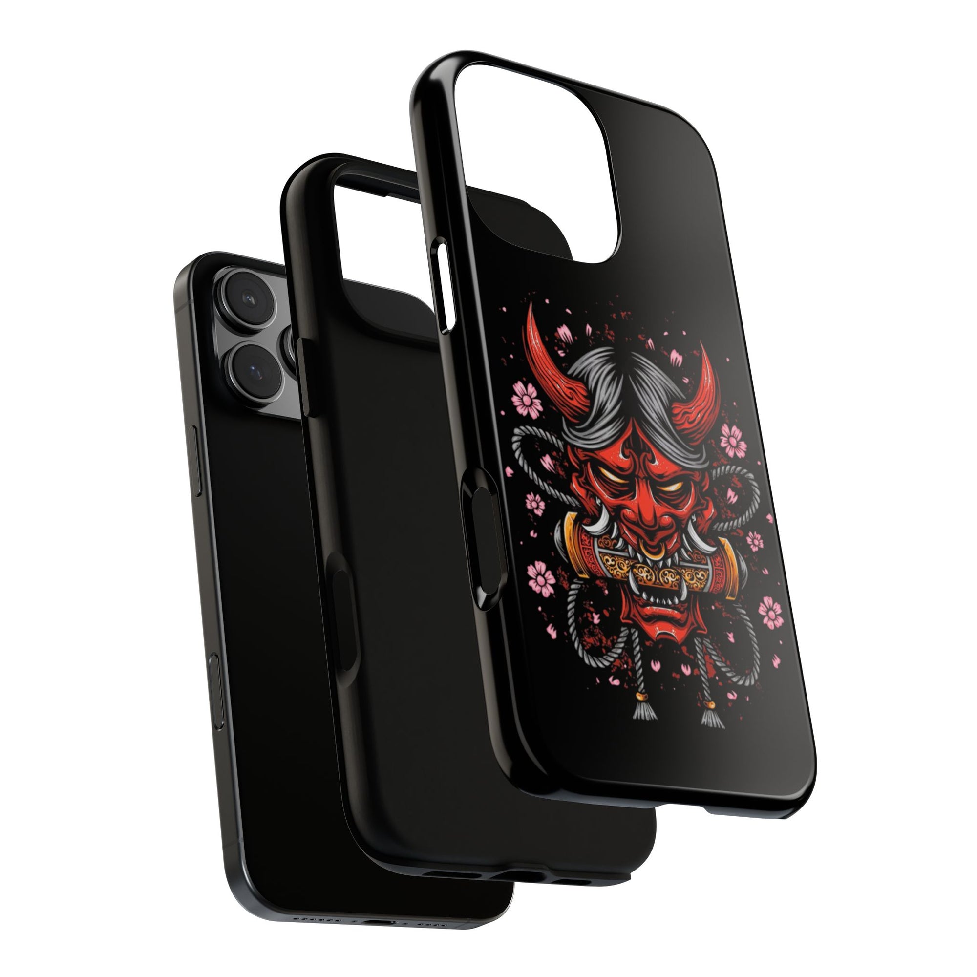 Tough Cases: Fierce Demon Phone Case, Edgy Phone Cover, Protect Your Device, Gift for Anime Fans, Unique Artwork Case