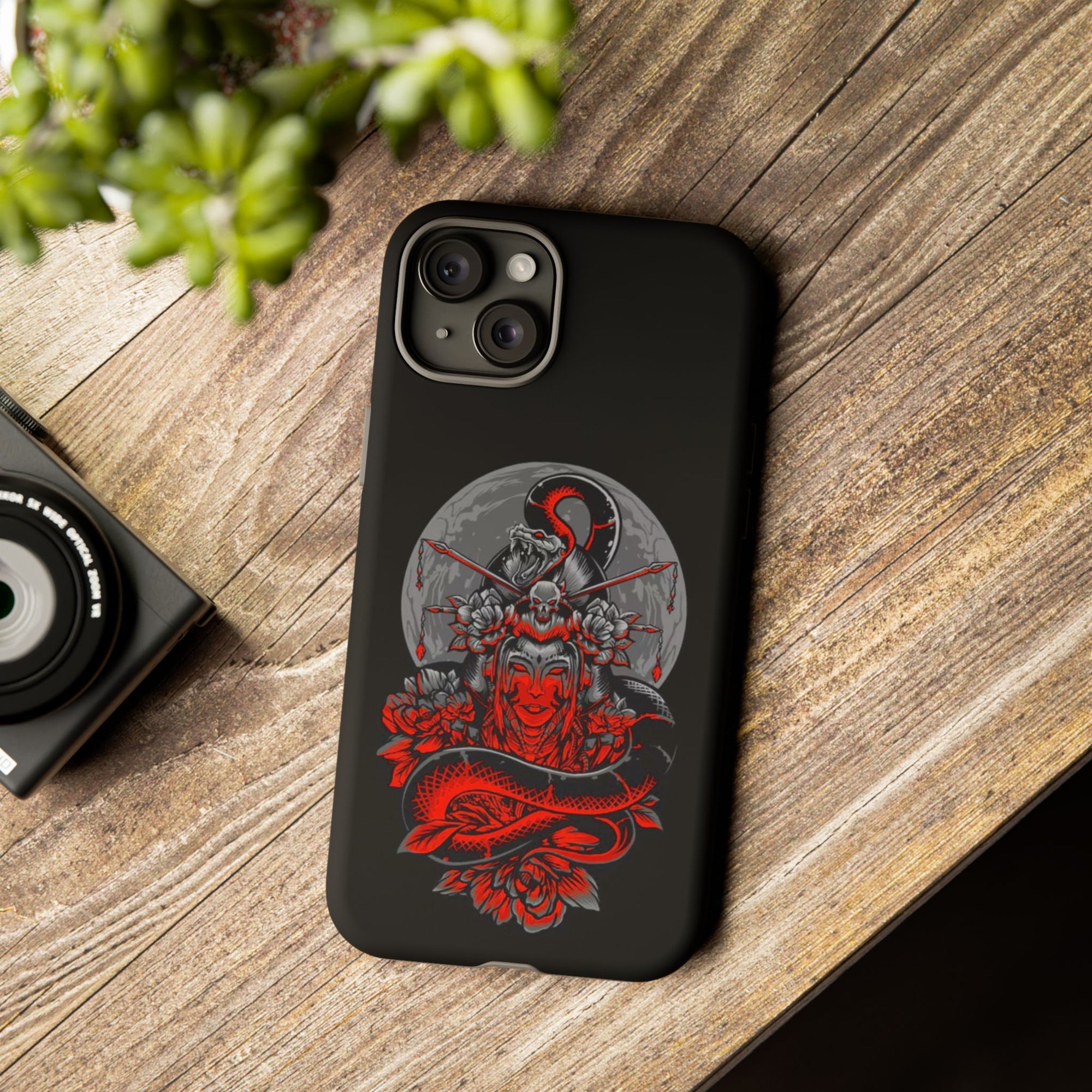 Tough Cases for iPhone, Dragon & Warrior Design, Durable Phone Protection, Perfect Gift for Tech Lovers, Unique Gifting