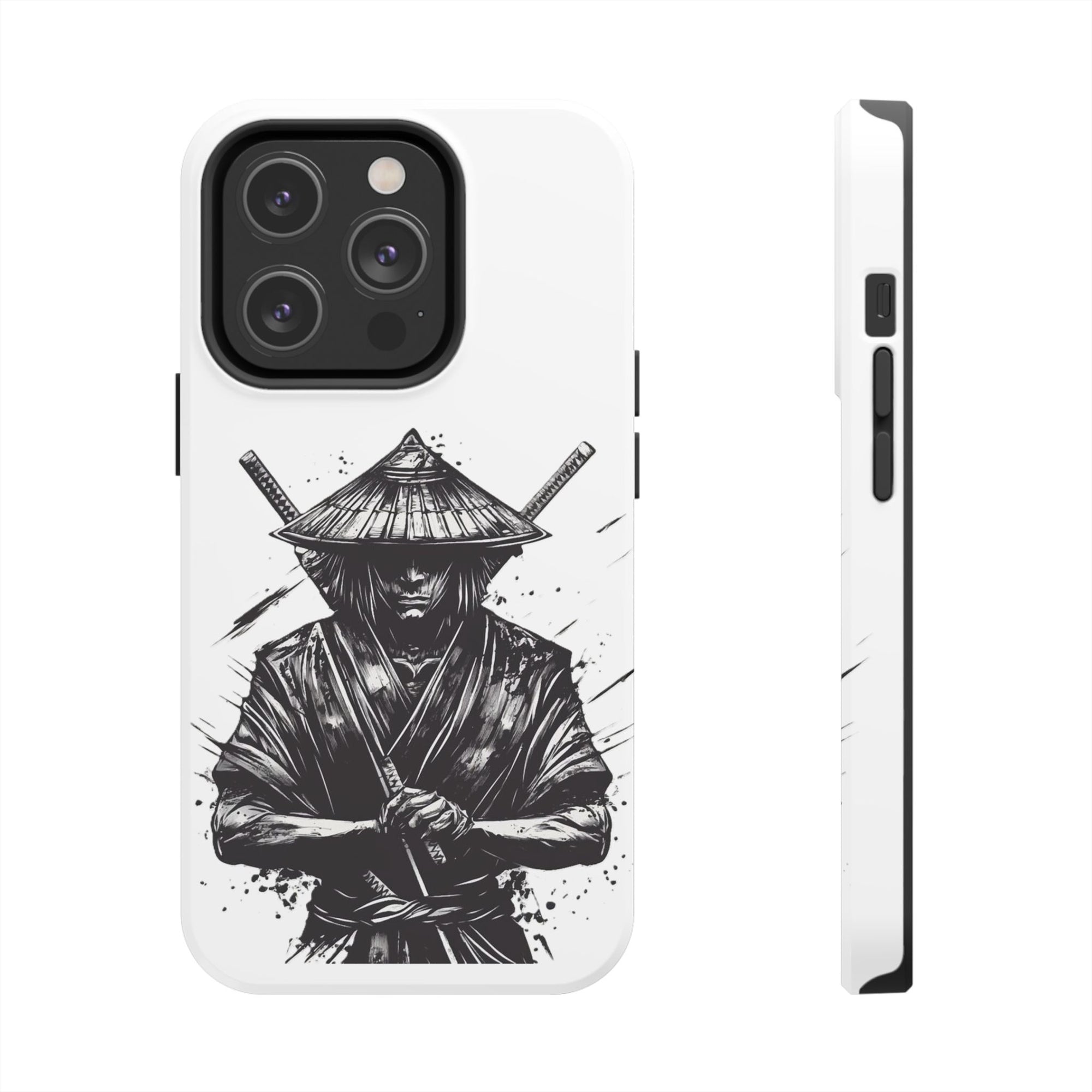Samurai Tough Phone Cases, Rugged Smartphone Accessories, Durable Covers for Men, Unique Gifts for Him, Japanese Warrior Design