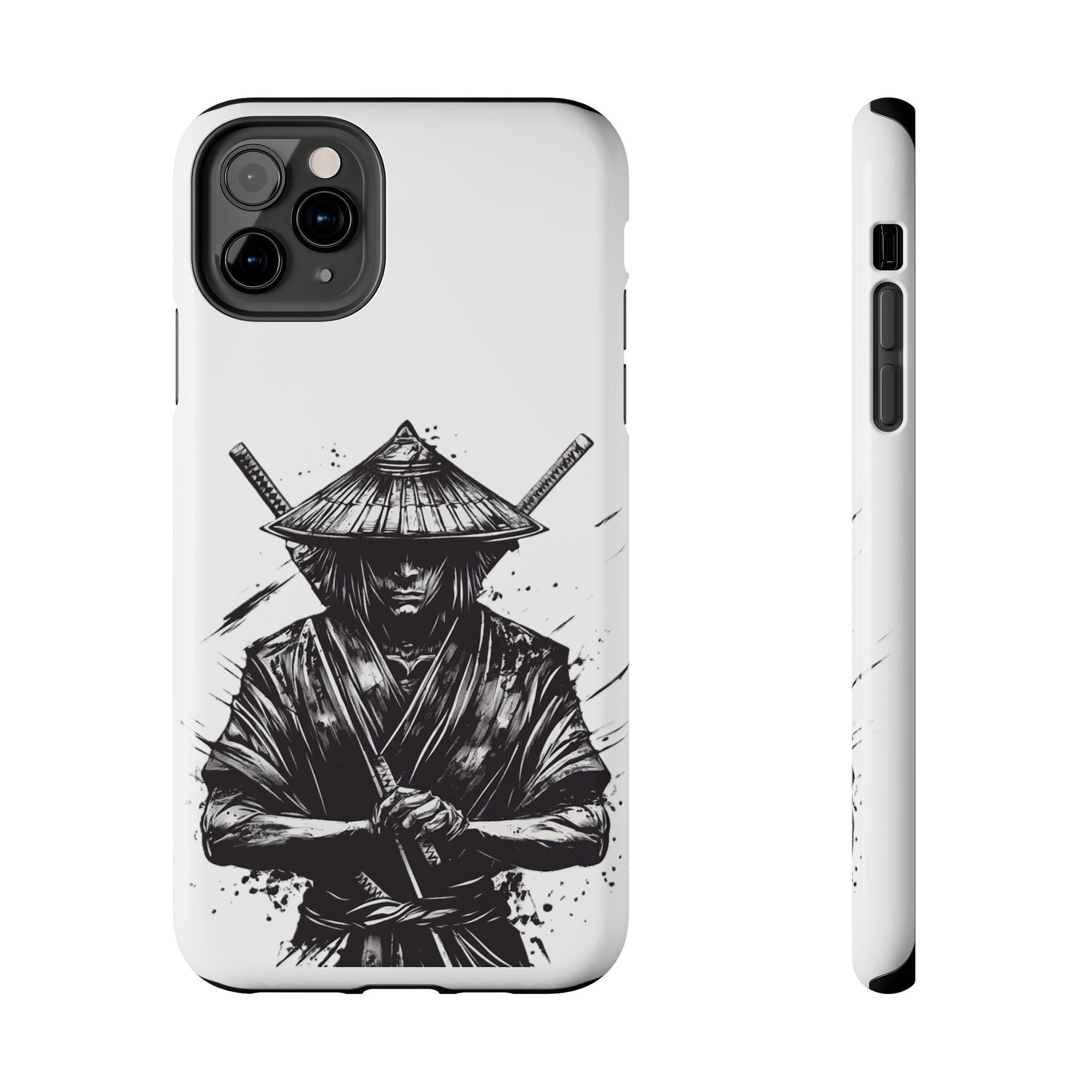 Samurai Tough Phone Cases, Rugged Smartphone Accessories, Durable Covers for Men, Unique Gifts for Him, Japanese Warrior Design