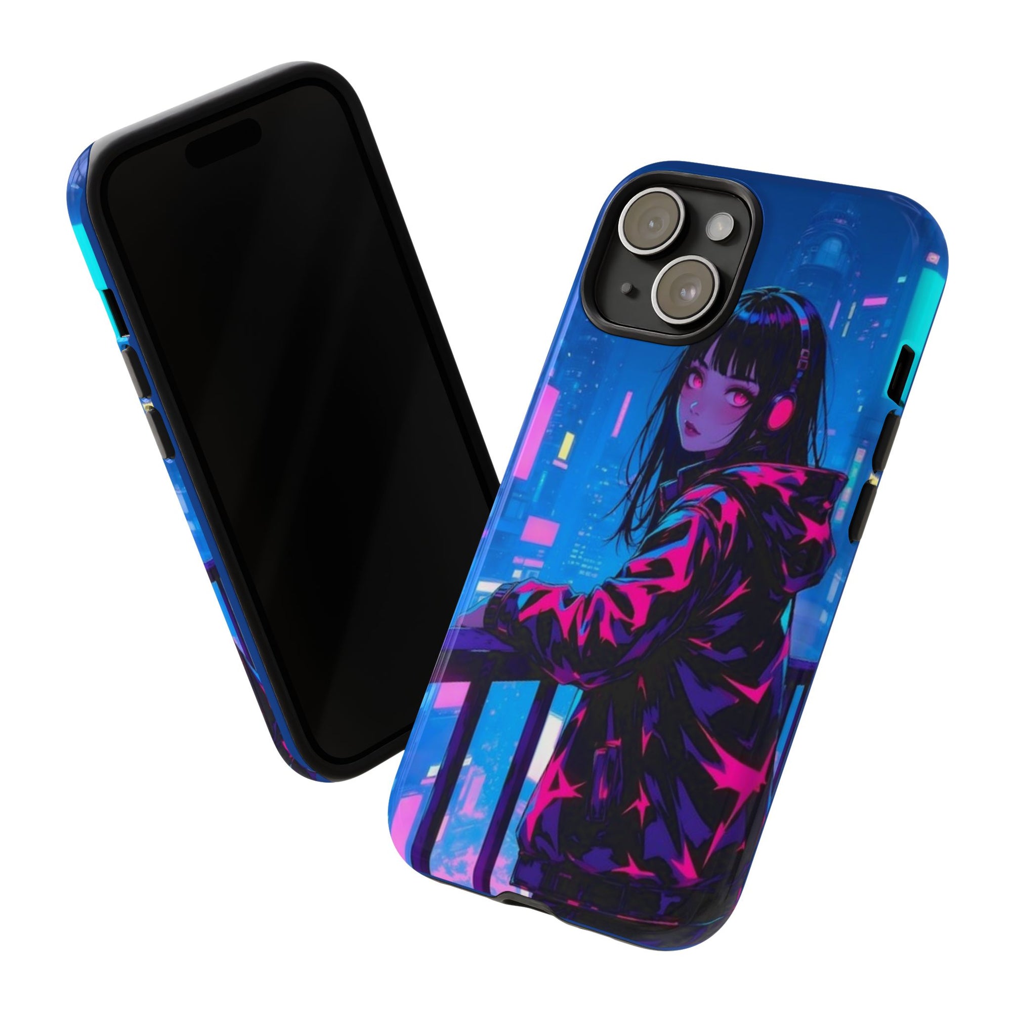 Futuristic Phone Case, Cyberpunk Aesthetic, Tough Phone Cover, Urban Style, Gift for Tech Lovers, Unique Phone Accessories, Streetwear [...]