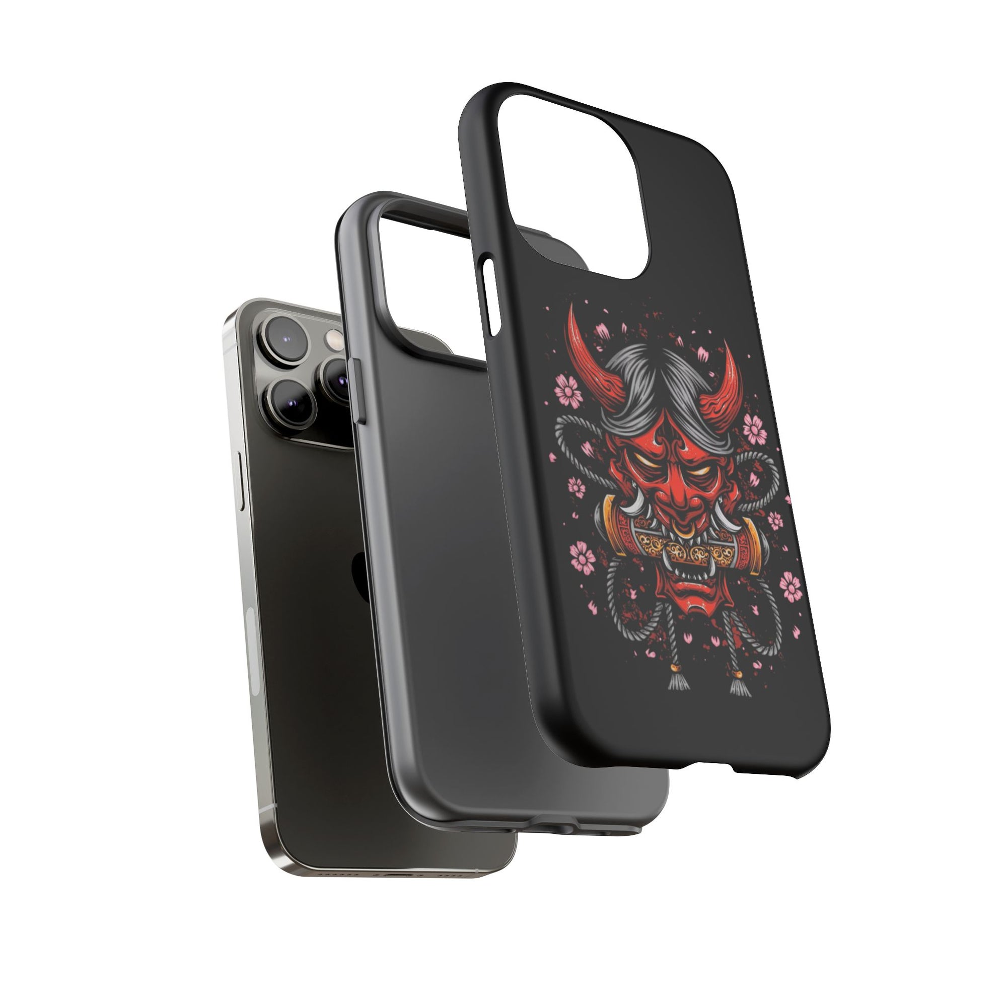 Tough Cases: Fierce Demon Phone Case, Edgy Phone Cover, Protect Your Device, Gift for Anime Fans, Unique Artwork Case