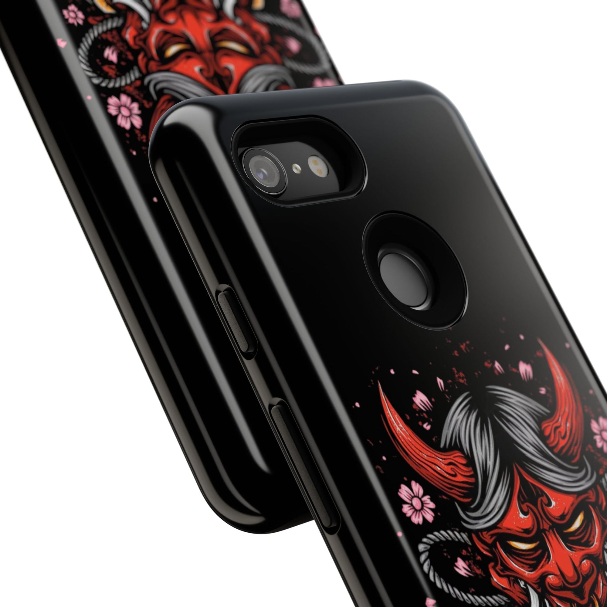 Tough Cases: Fierce Demon Phone Case, Edgy Phone Cover, Protect Your Device, Gift for Anime Fans, Unique Artwork Case