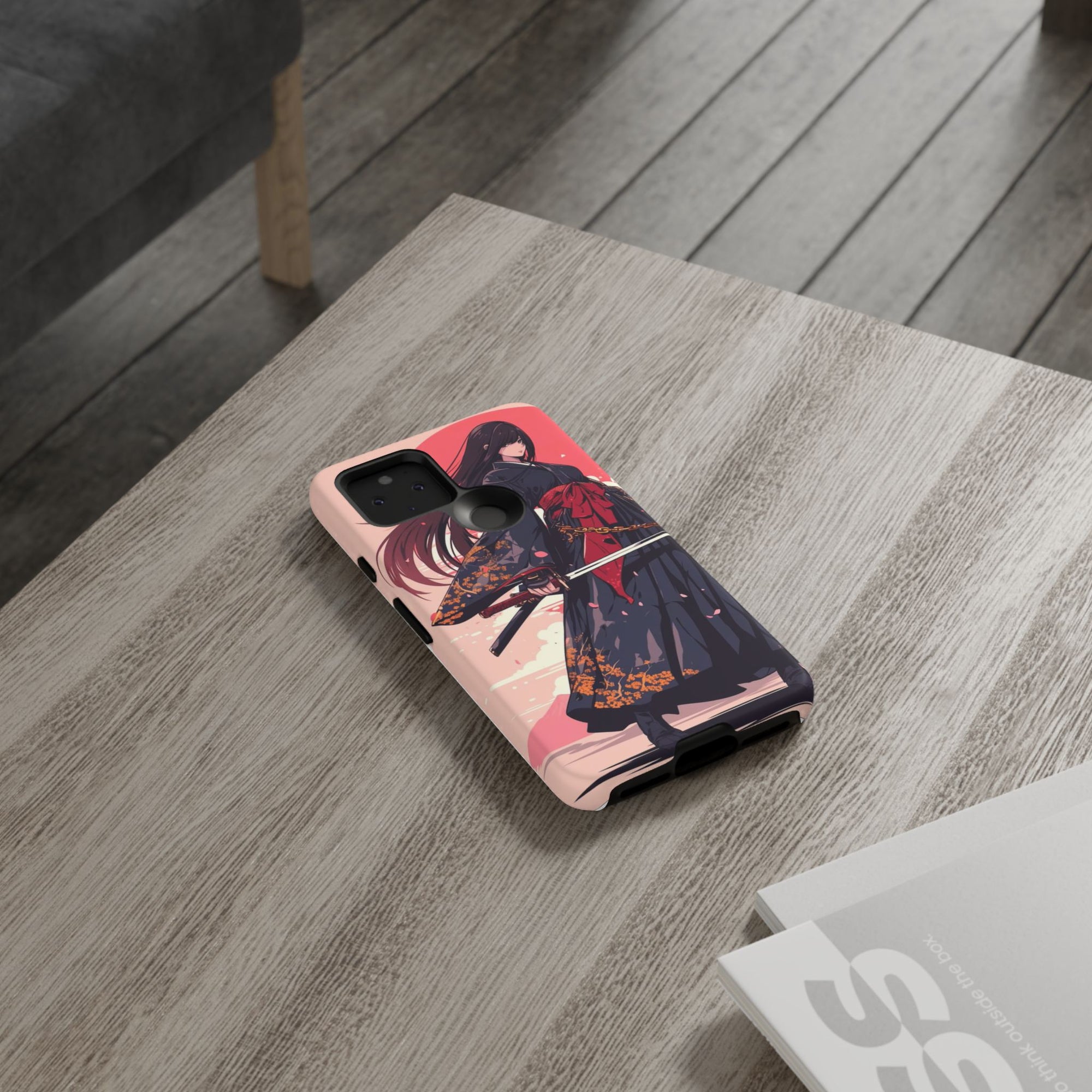 Stylish Phone Case with Warrior Design, Tough Phone Cover for Anime Lovers, Gift for Gamers, Cute Phone Accessories, Unique Tech Gifts