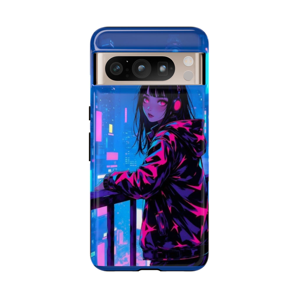 Futuristic Phone Case, Cyberpunk Aesthetic, Tough Phone Cover, Urban Style, Gift for Tech Lovers, Unique Phone Accessories, Streetwear [...]