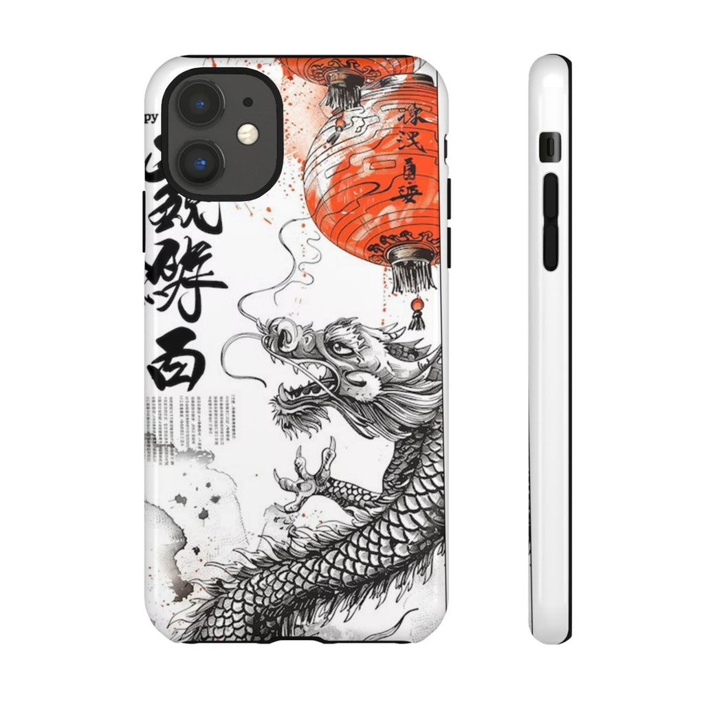 Dragon Design Phone Case, Tough Cases with Chinese Art for Unique Style, Gift for Art Lovers, Phone Protection, Trendy Accessories