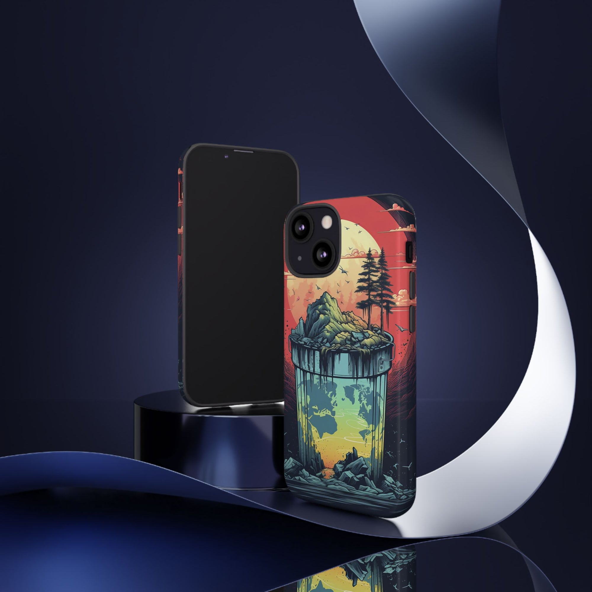 Vibrant Nature-Themed Phone Case, Tough Cases for Adventurers, Eco-Friendly, Trendy Phone Accessory, Great Gift for Nature Lovers
