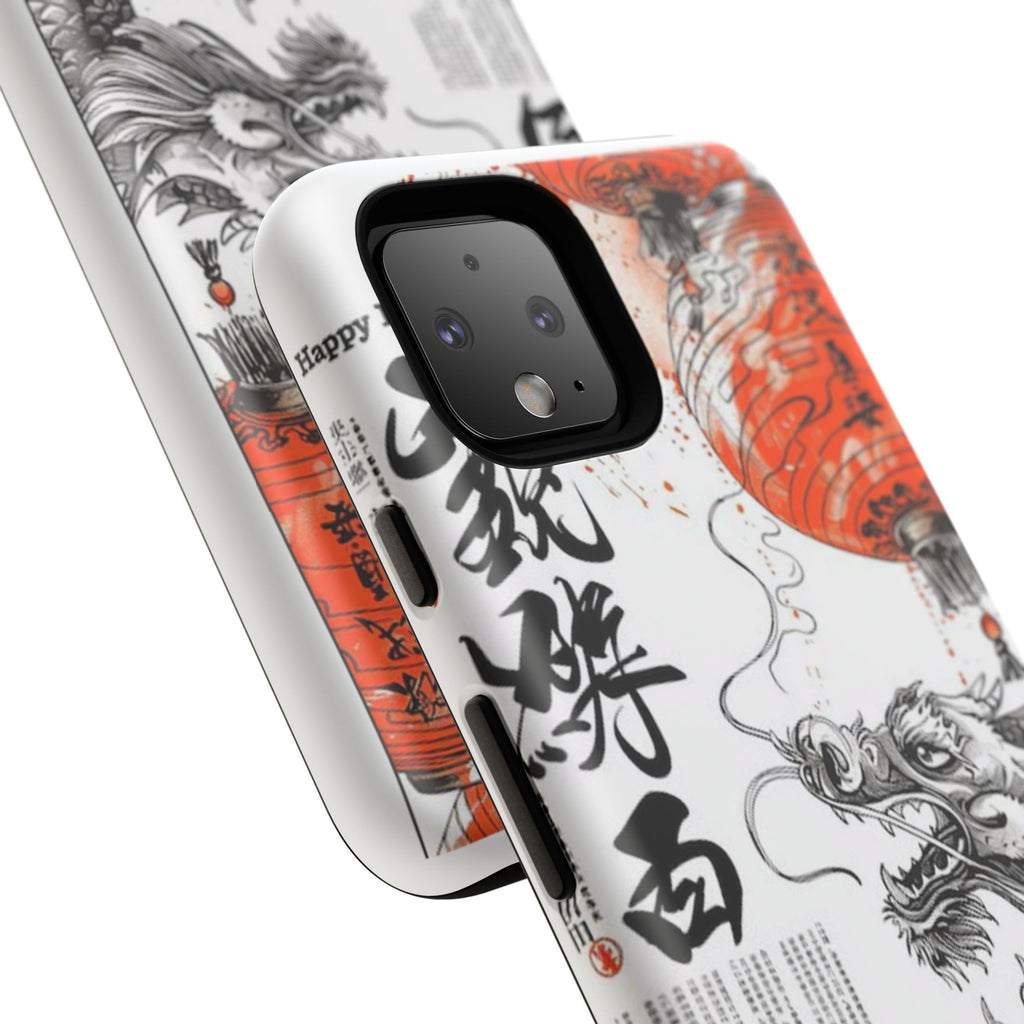 Dragon Design Phone Case, Tough Cases with Chinese Art for Unique Style, Gift for Art Lovers, Phone Protection, Trendy Accessories
