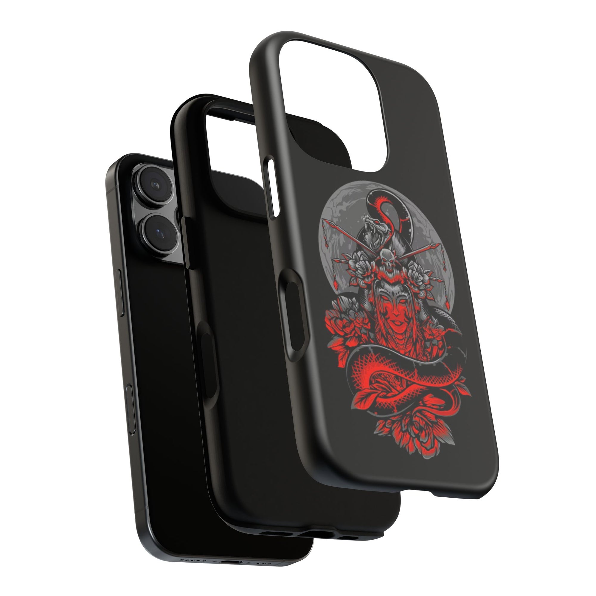 Tough Cases for iPhone, Dragon & Warrior Design, Durable Phone Protection, Perfect Gift for Tech Lovers, Unique Gifting
