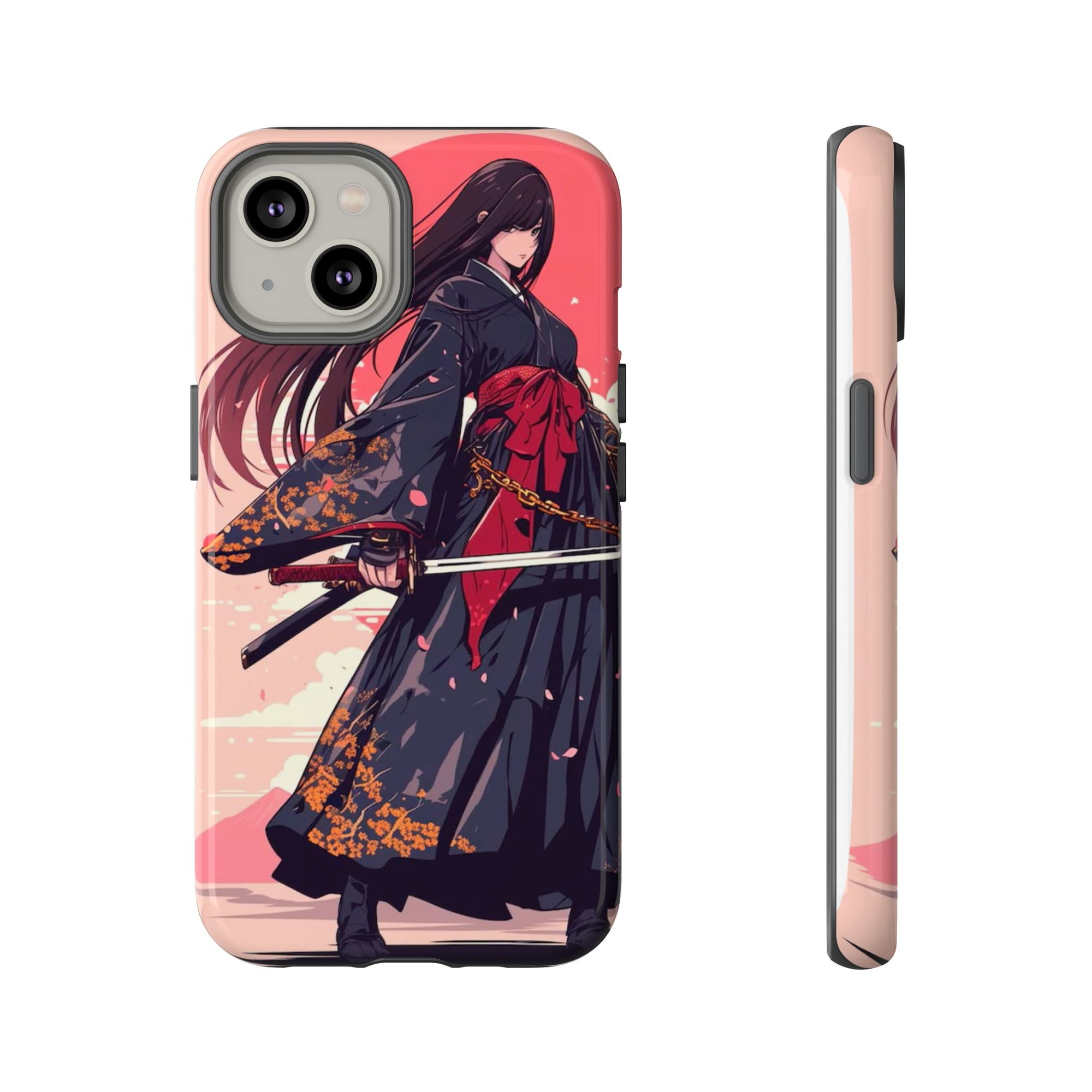 Stylish Phone Case with Warrior Design, Tough Phone Cover for Anime Lovers, Gift for Gamers, Cute Phone Accessories, Unique Tech Gifts