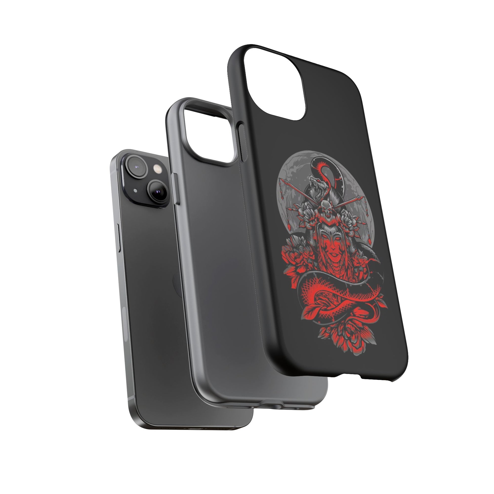 Tough Cases for iPhone, Dragon & Warrior Design, Durable Phone Protection, Perfect Gift for Tech Lovers, Unique Gifting