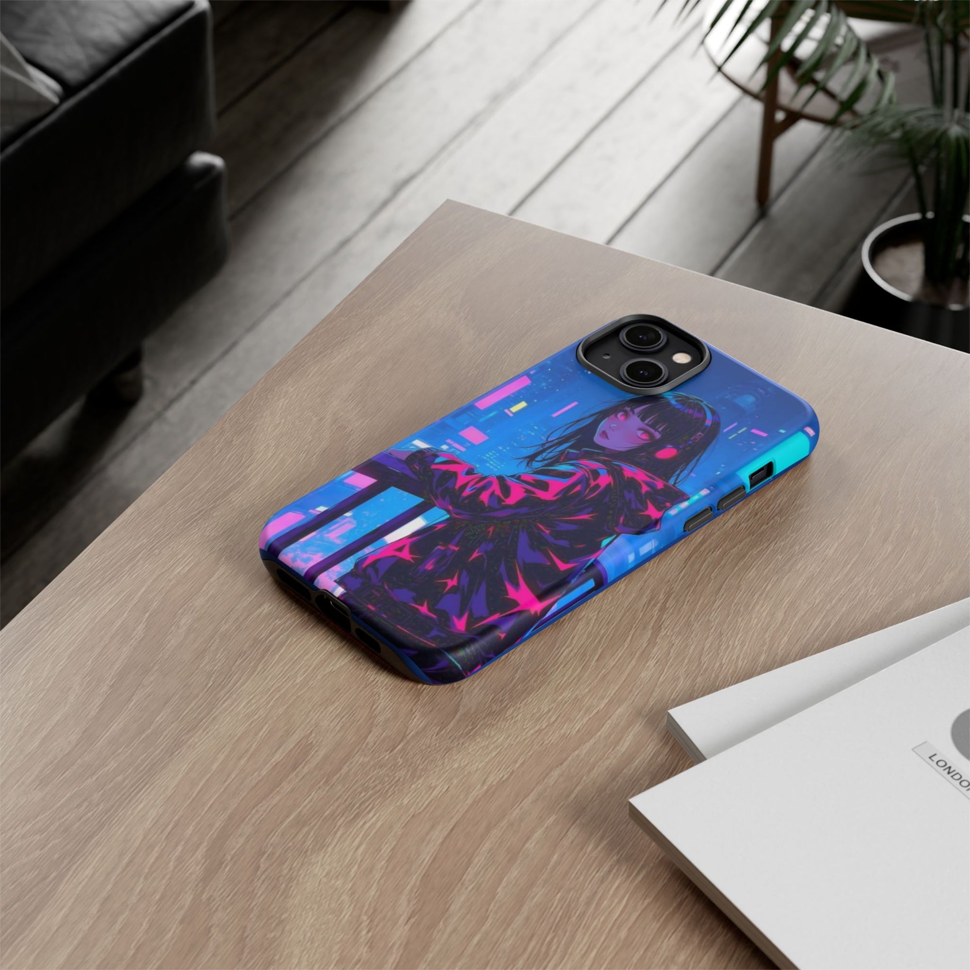 Futuristic Phone Case, Cyberpunk Aesthetic, Tough Phone Cover, Urban Style, Gift for Tech Lovers, Unique Phone Accessories, Streetwear [...]