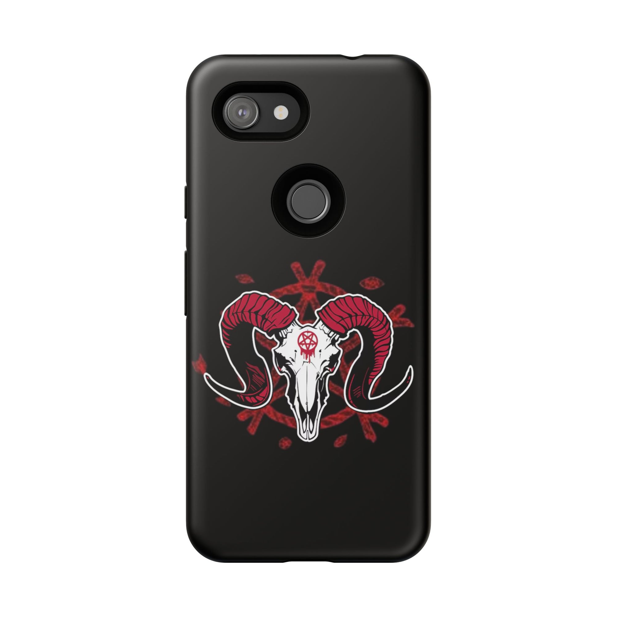 Tough Cases: Dark Aesthetic Phone Case, Gothic Phone Cover, Unique Gift for Him, Occult Design, Animal Skull Artwork, Halloween Decor