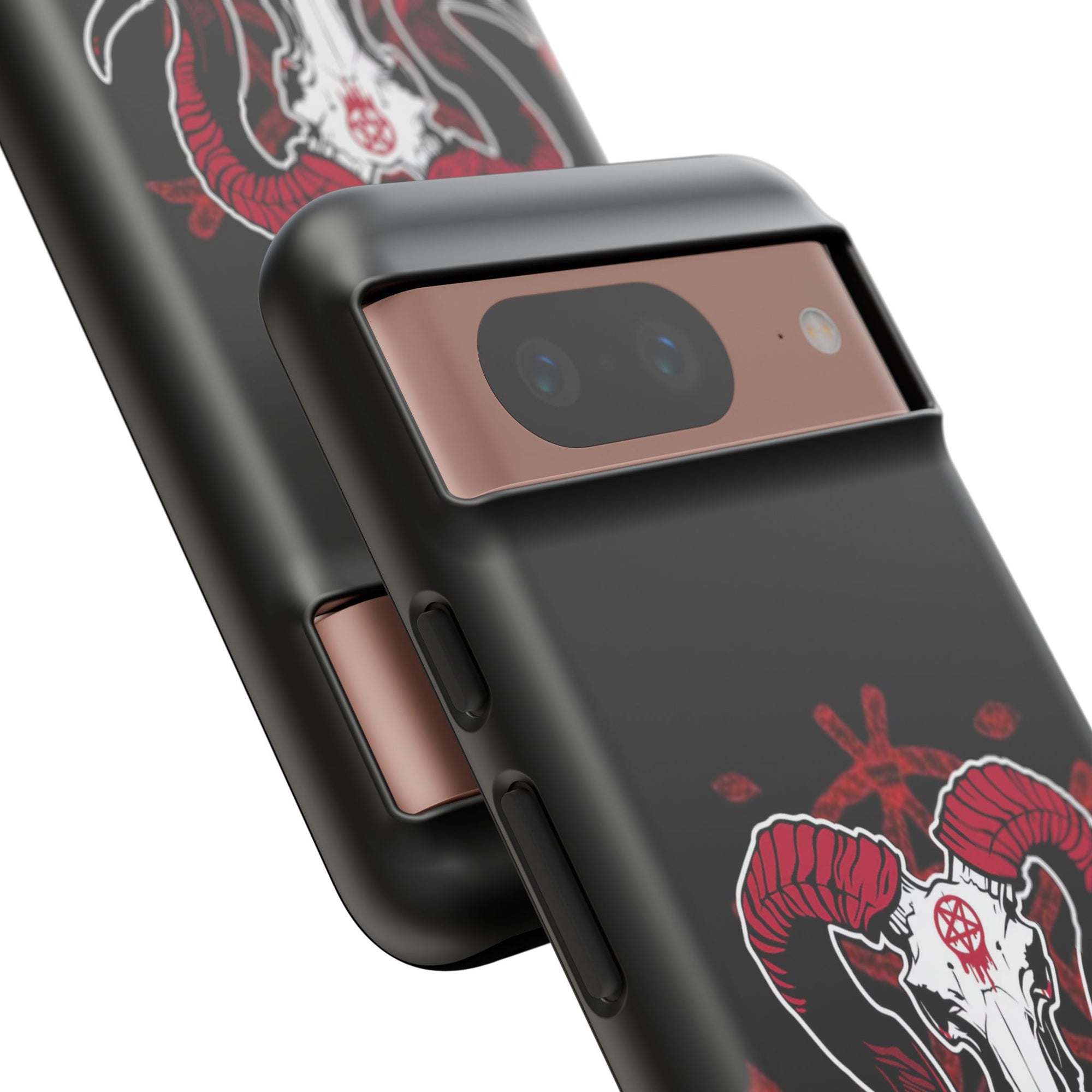 Tough Cases: Dark Aesthetic Phone Case, Gothic Phone Cover, Unique Gift for Him, Occult Design, Animal Skull Artwork, Halloween Decor