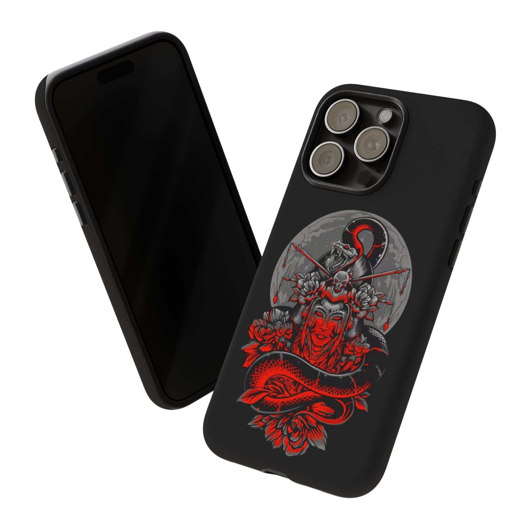 Tough Cases for iPhone, Dragon & Warrior Design, Durable Phone Protection, Perfect Gift for Tech Lovers, Unique Gifting