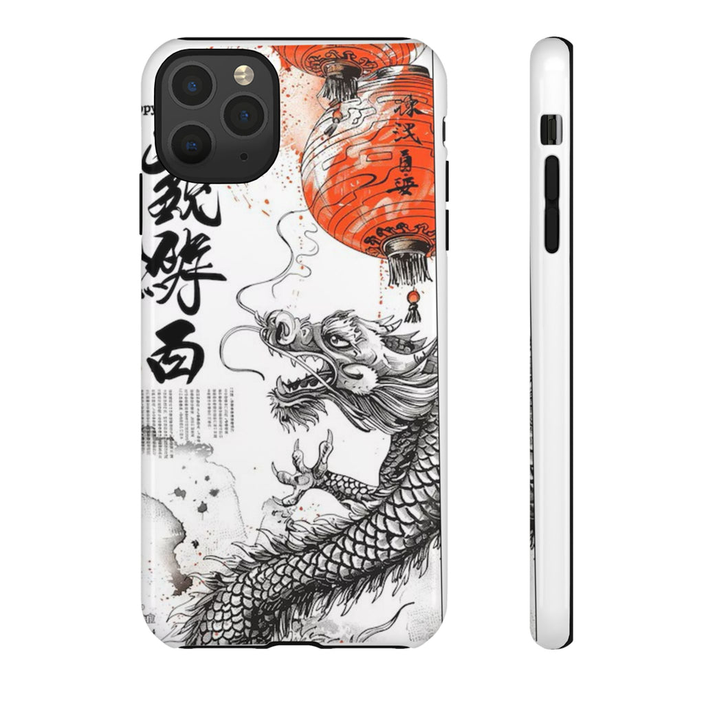 Dragon Design Phone Case, Tough Cases with Chinese Art for Unique Style, Gift for Art Lovers, Phone Protection, Trendy Accessories