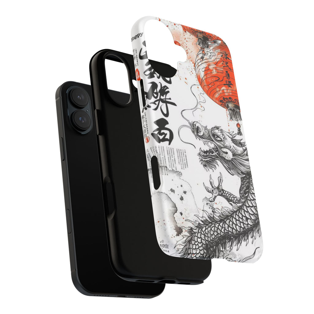 Dragon Design Phone Case, Tough Cases with Chinese Art for Unique Style, Gift for Art Lovers, Phone Protection, Trendy Accessories