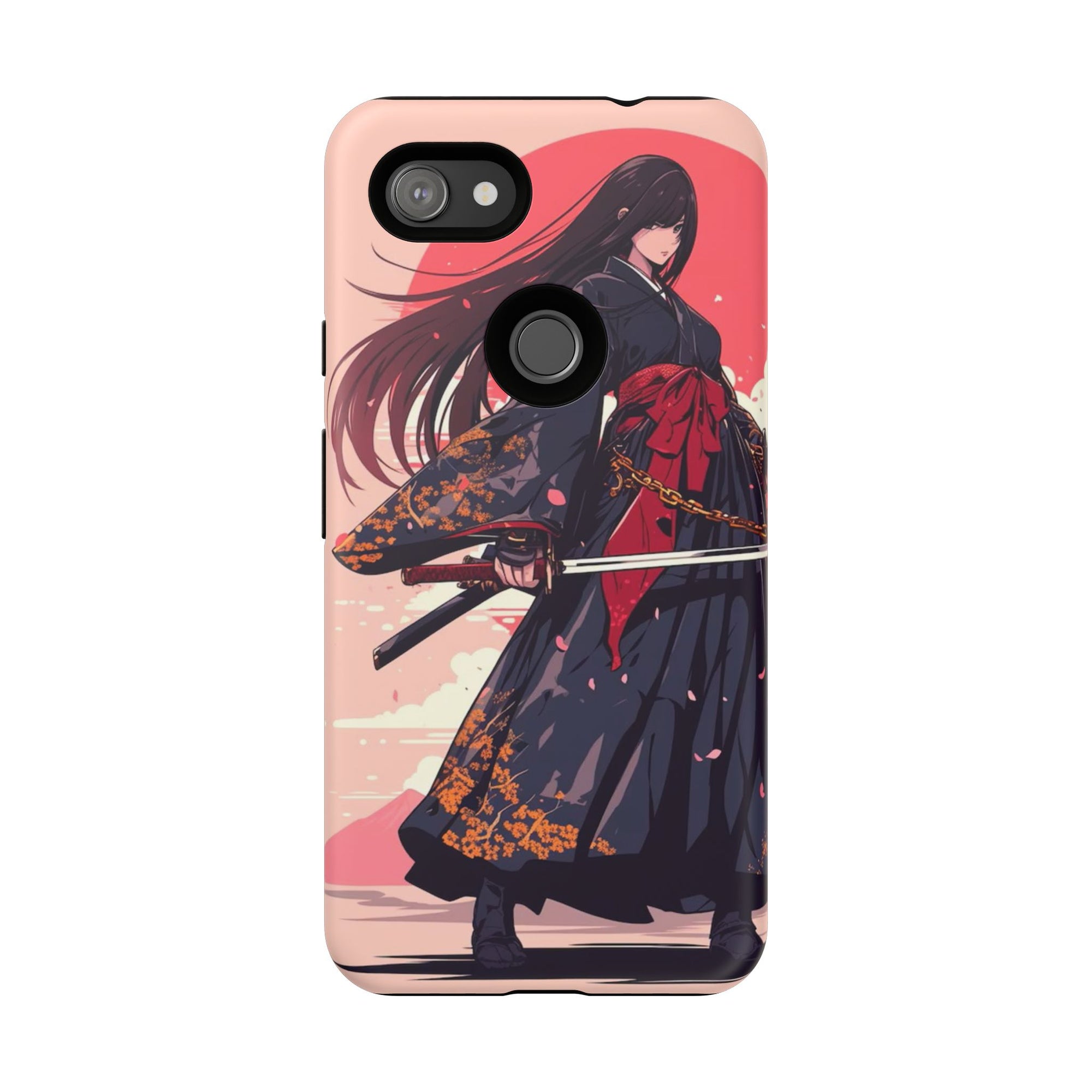 Stylish Phone Case with Warrior Design, Tough Phone Cover for Anime Lovers, Gift for Gamers, Cute Phone Accessories, Unique Tech Gifts