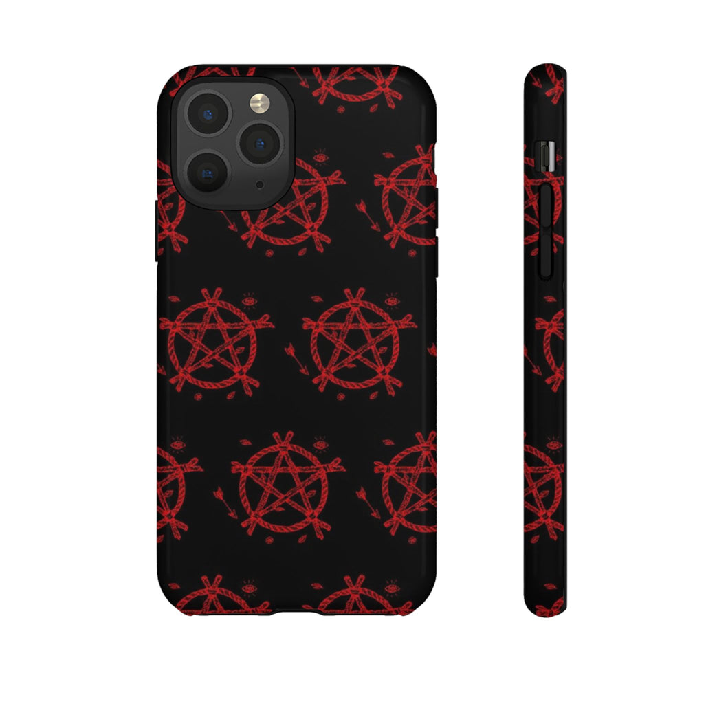 Anarchist iPhone Case, Tough Phone Cover, Punk Style Accessory, Unique Gift for Rebels, Goth Aesthetic Phone Case