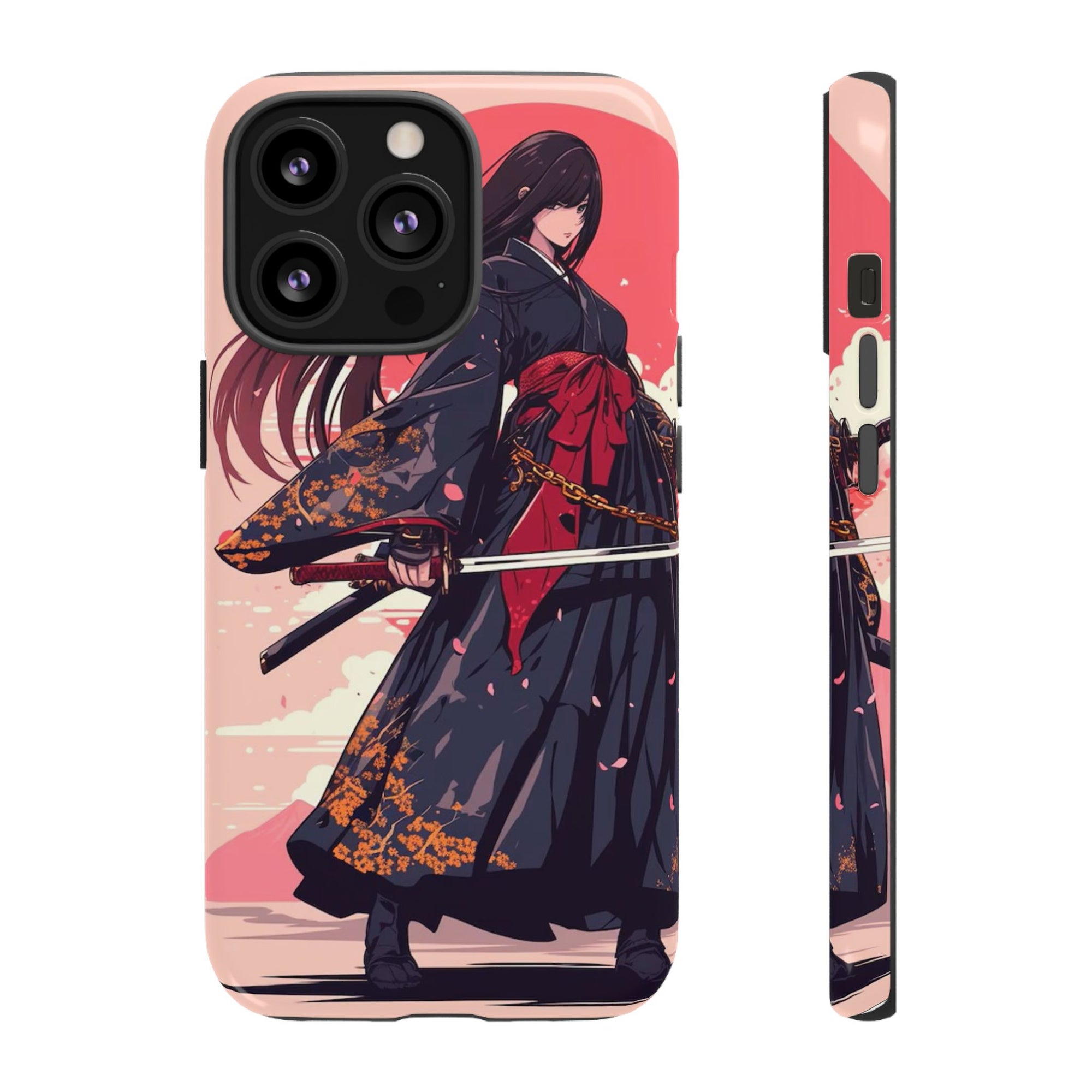 Stylish Phone Case with Warrior Design, Tough Phone Cover for Anime Lovers, Gift for Gamers, Cute Phone Accessories, Unique Tech Gifts