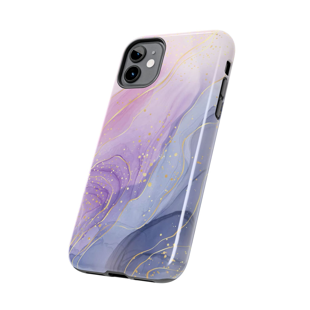 Elegant Abstract Tough Phone Cases for Stylish Protection, Gift for Her, Phone Accessories, Lavender Marble Design, Phone Cover for [...]