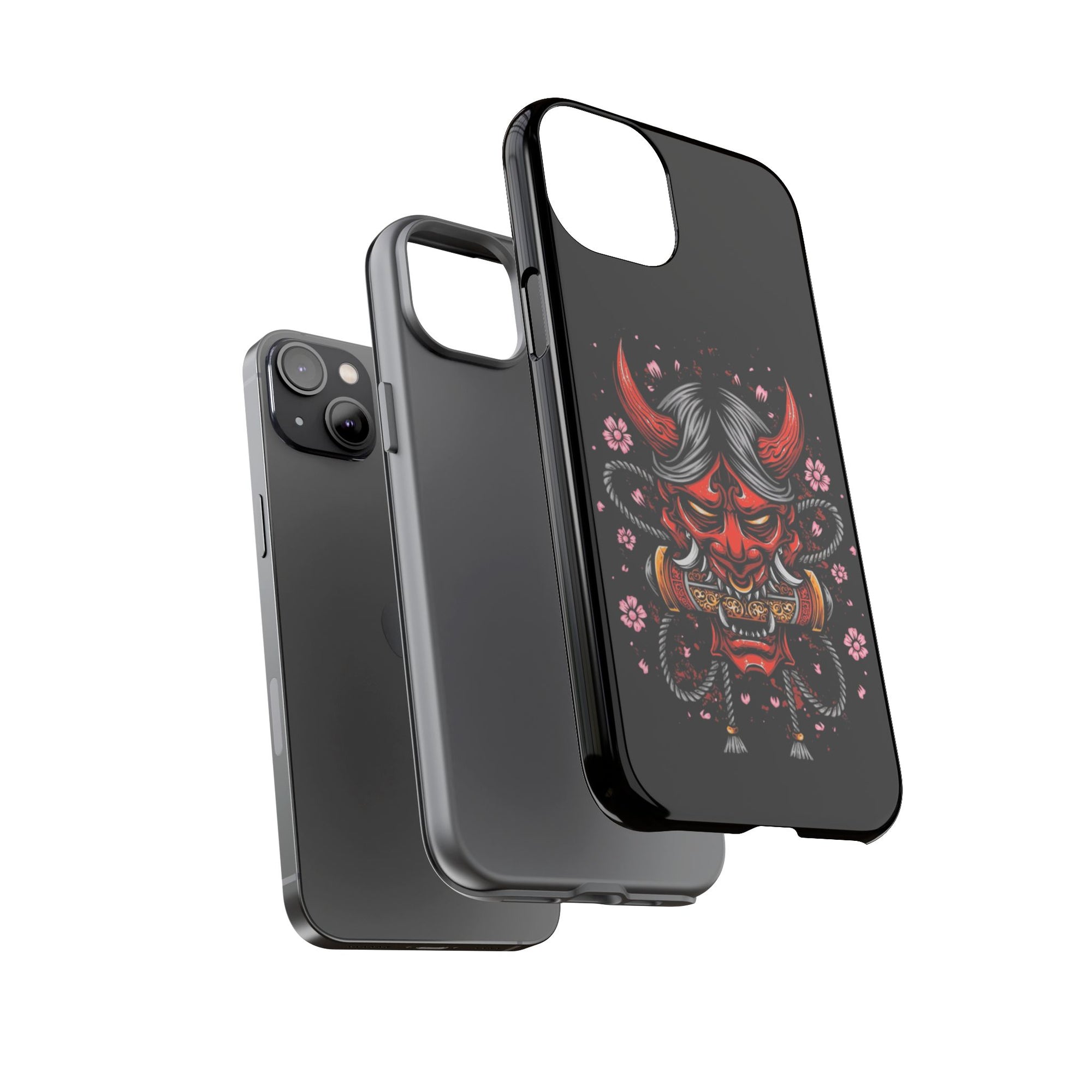 Tough Cases: Fierce Demon Phone Case, Edgy Phone Cover, Protect Your Device, Gift for Anime Fans, Unique Artwork Case