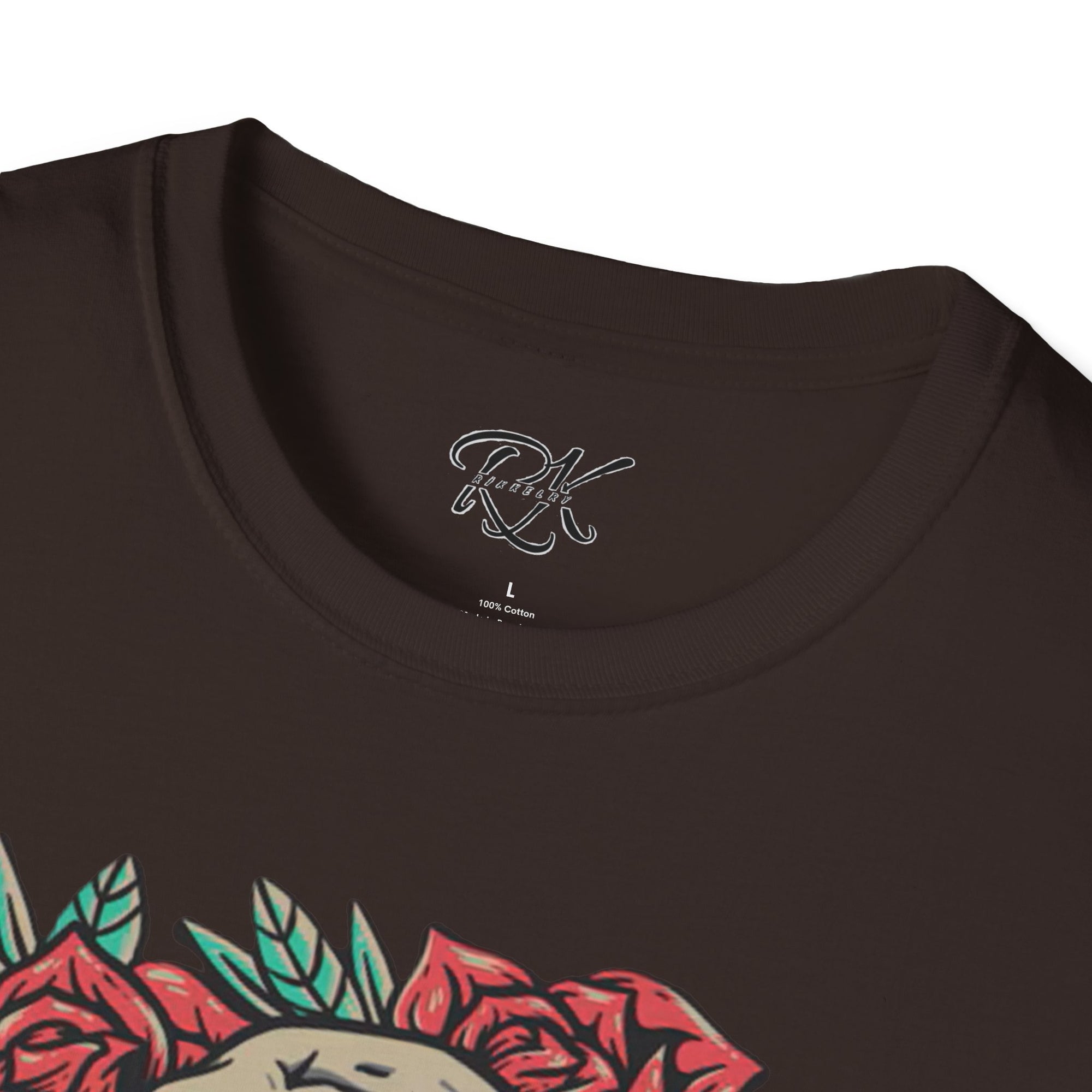 Skull & Roses Graphic T-Shirt | Edgy Casual Wear, Halloween Outfit, Gift for Friends, Festival Style, Unisex Shirt