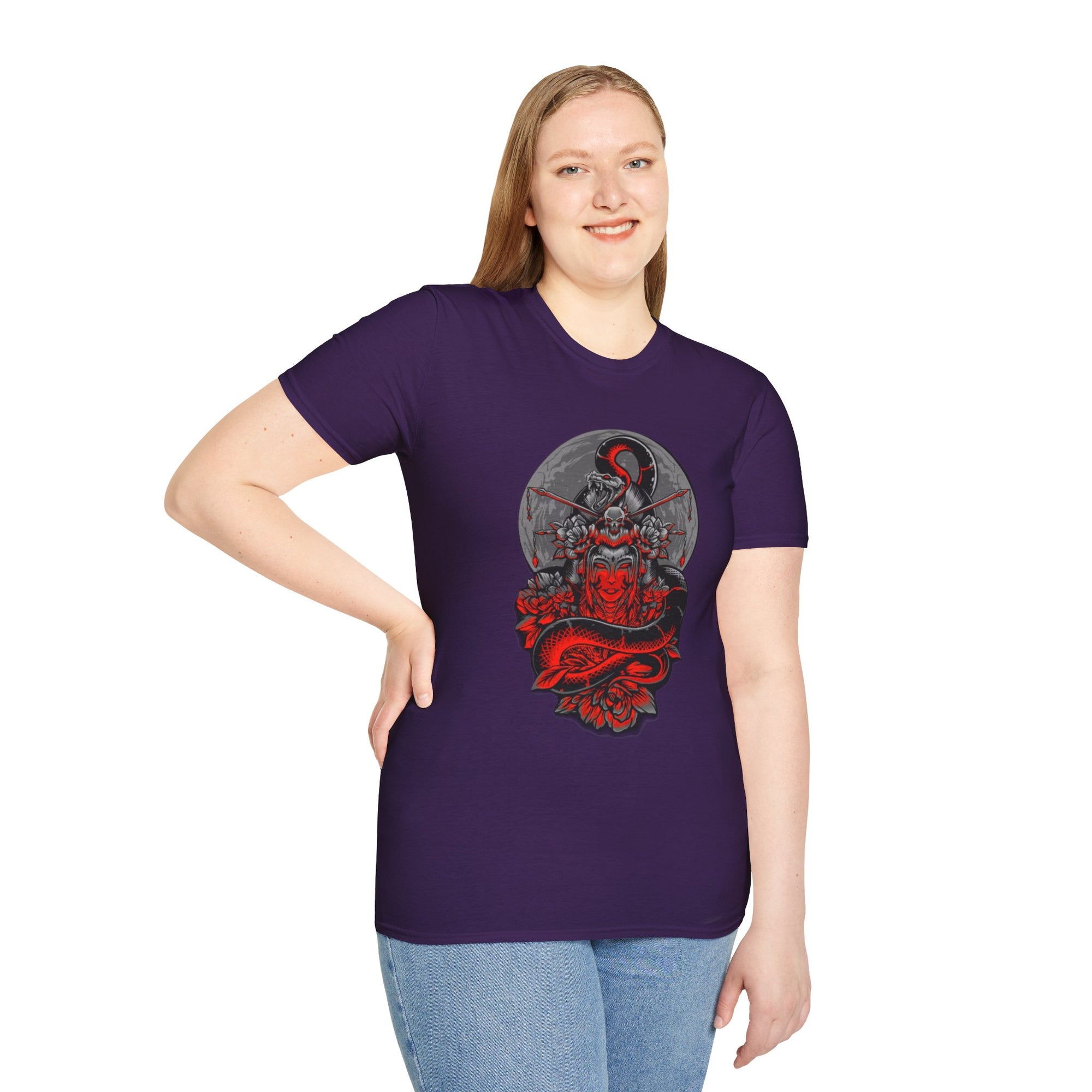 Warrior Spirit Unisex Softstyle T-Shirt, Graphic Tee, Trendy Streetwear, Gifts for Him, Casual Wear, Unique Design