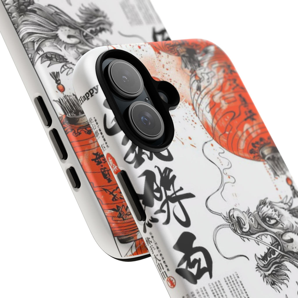 Dragon Design Phone Case, Tough Cases with Chinese Art for Unique Style, Gift for Art Lovers, Phone Protection, Trendy Accessories