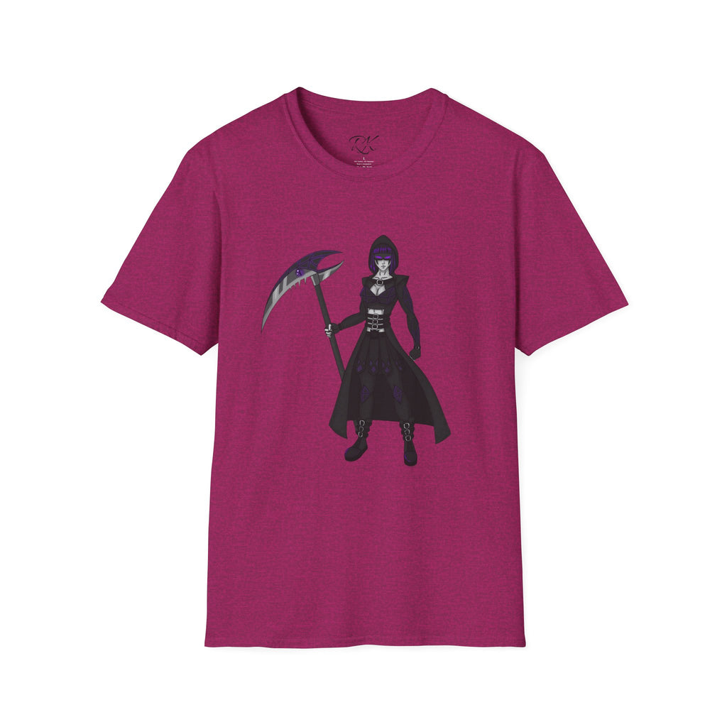 Gothic Fantasy T-Shirt, Unisex Softstyle Tee, Halloween Costume, Creepy Graphic Tee, Gift for Gamers, Unique Graphic Shirt