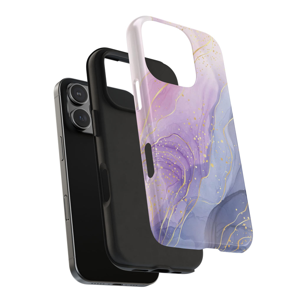 Elegant Abstract Tough Phone Cases for Stylish Protection, Gift for Her, Phone Accessories, Lavender Marble Design, Phone Cover for [...]
