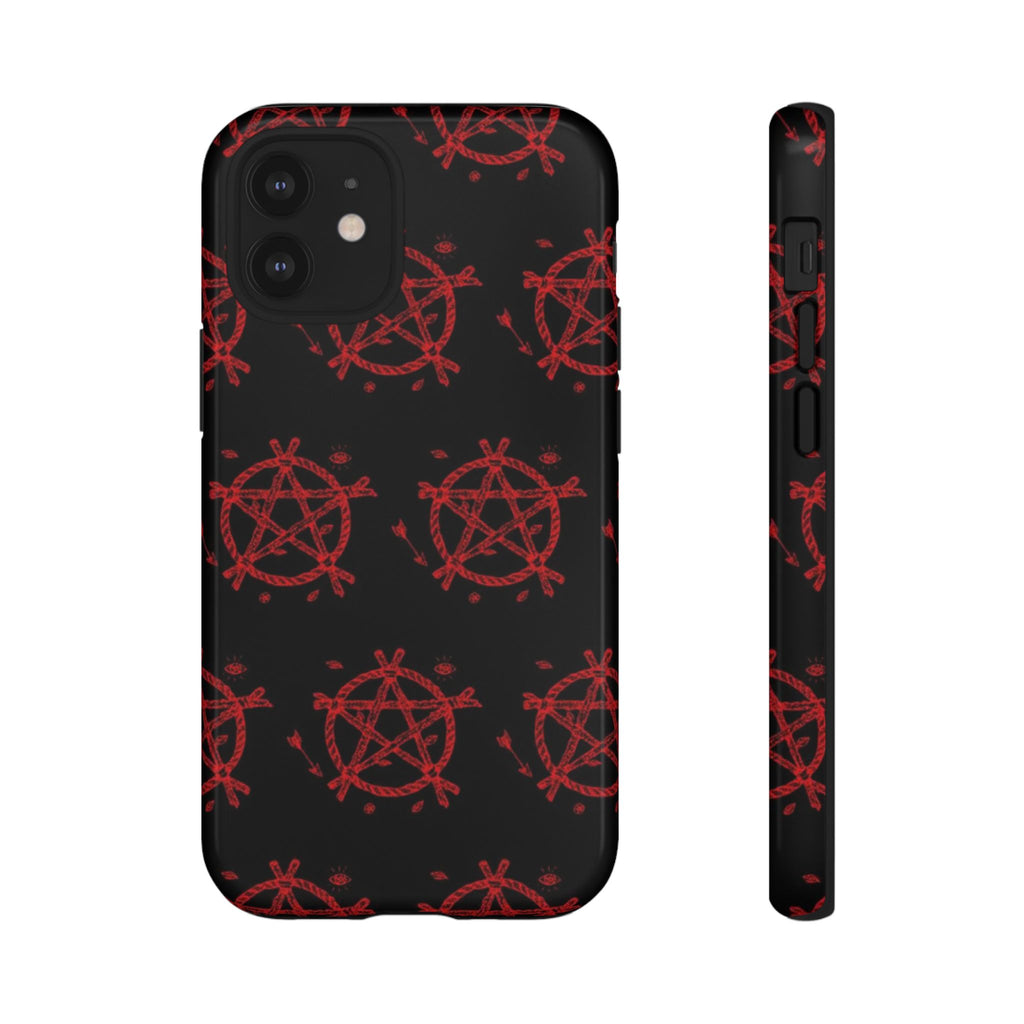Anarchist iPhone Case, Tough Phone Cover, Punk Style Accessory, Unique Gift for Rebels, Goth Aesthetic Phone Case