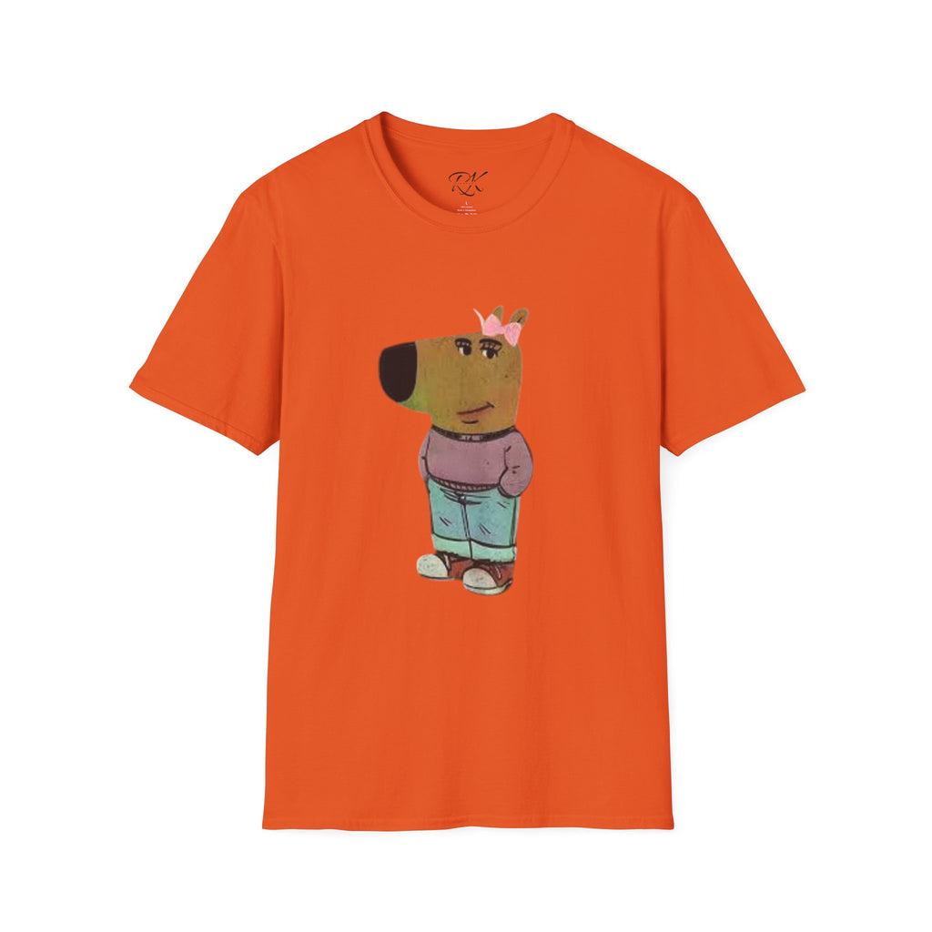 Whimsical Dog Art Unisex T-Shirt - Cute Pet Lover Gift, Casual Wear, Animal Themed Apparel, Fun Gift for Dog Owners