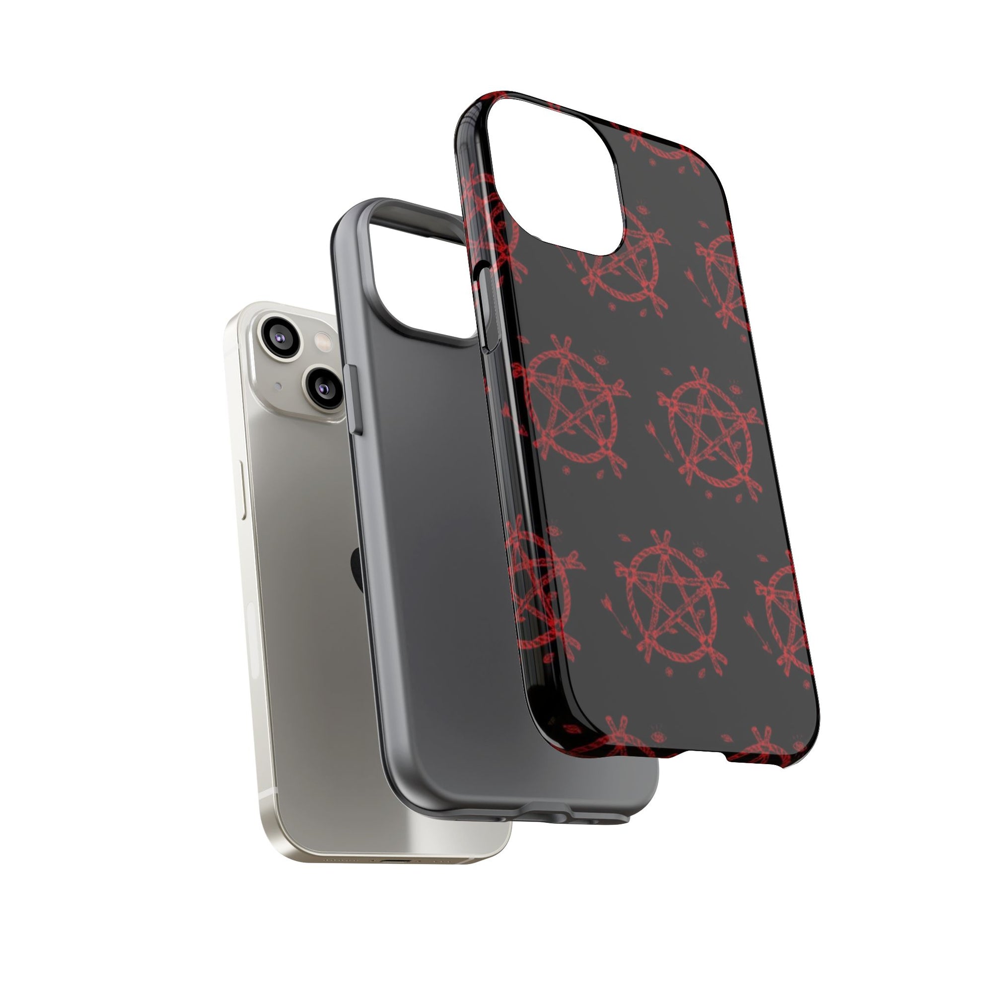Anarchist iPhone Case, Tough Phone Cover, Punk Style Accessory, Unique Gift for Rebels, Goth Aesthetic Phone Case