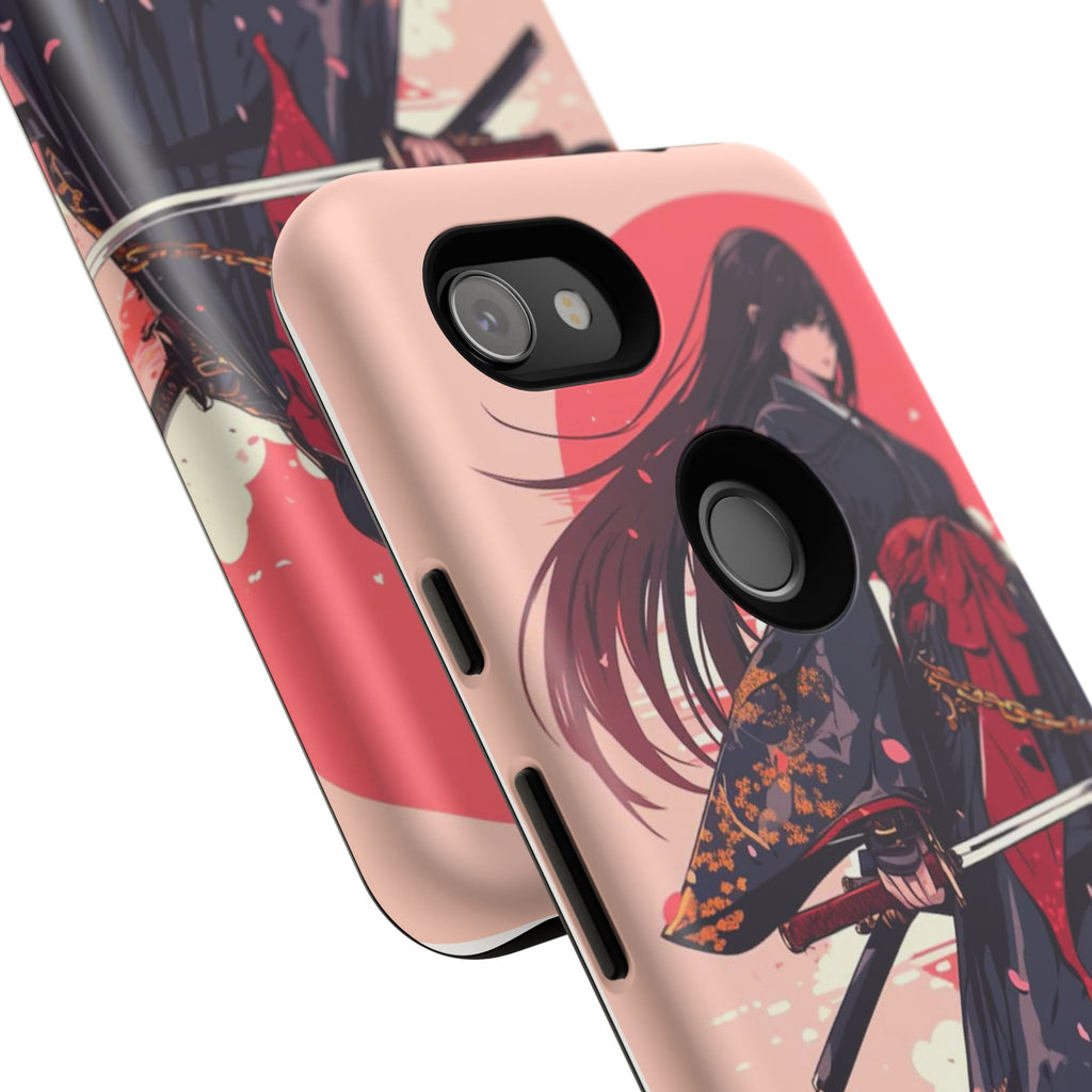 Stylish Phone Case with Warrior Design, Tough Phone Cover for Anime Lovers, Gift for Gamers, Cute Phone Accessories, Unique Tech Gifts